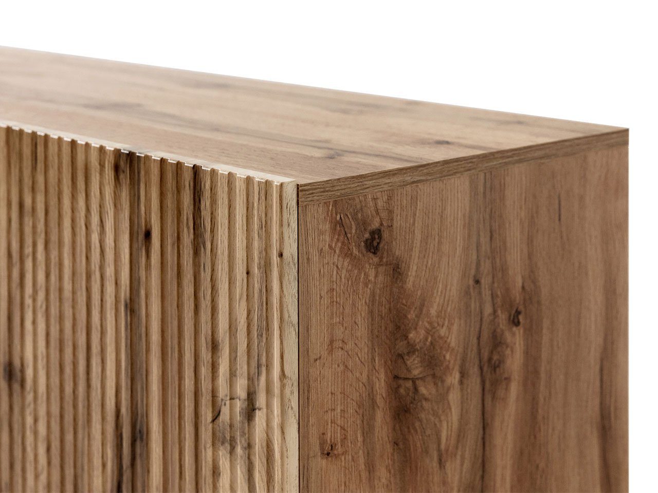 MIRJAN24 TV-Schrank Vamos 180 mit Elektrischem Kamin (mit 2 Türen) Realistische LED-Flamme mit Deko-Kristallen