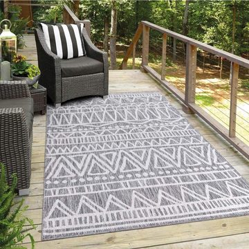 Teppich Outdoor, Carpet City, rechteckig, Höhe: 5 mm, UV-beständig, Flachgewebe, auch in quadratischer Form erhältlich