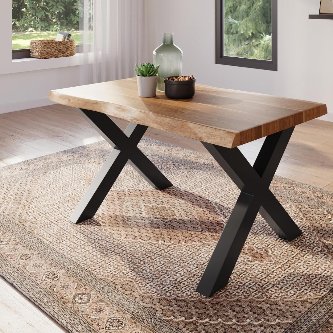 Trelevo® Esstisch Esszimmertisch 120x80 cm, Akazie günstig online kaufen