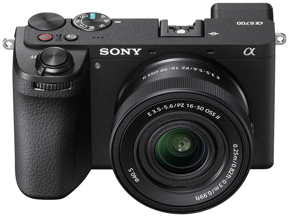 Sony Set: SELP18105G Objektiv + ILCE6700B Systemkamera (Sony E PZ 18-105mm F4 G OSS, 26 MP, Bluetooth, WLAN (Wi-Fi), Spiegellose APS-C-Kamera, KI-Autofokus, 5-Achsen-Bildstabilisierung)