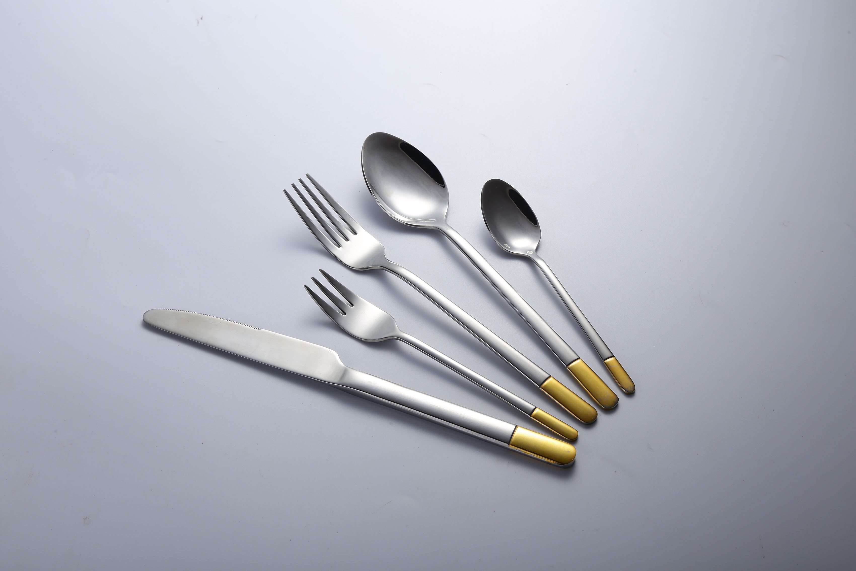 Mulex Besteck-Set Oceanside (60-tlg), 12 Personen, Edelstahl 18/0, dekorvergoldet