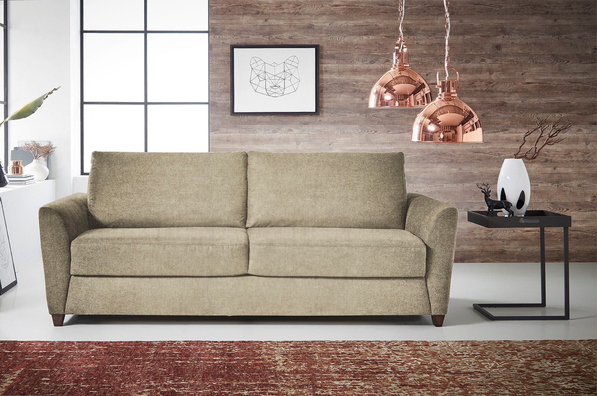 Bali Schlafsofa Dallas, Dauerschlaffunktion, mit Lattenrost günstig online kaufen