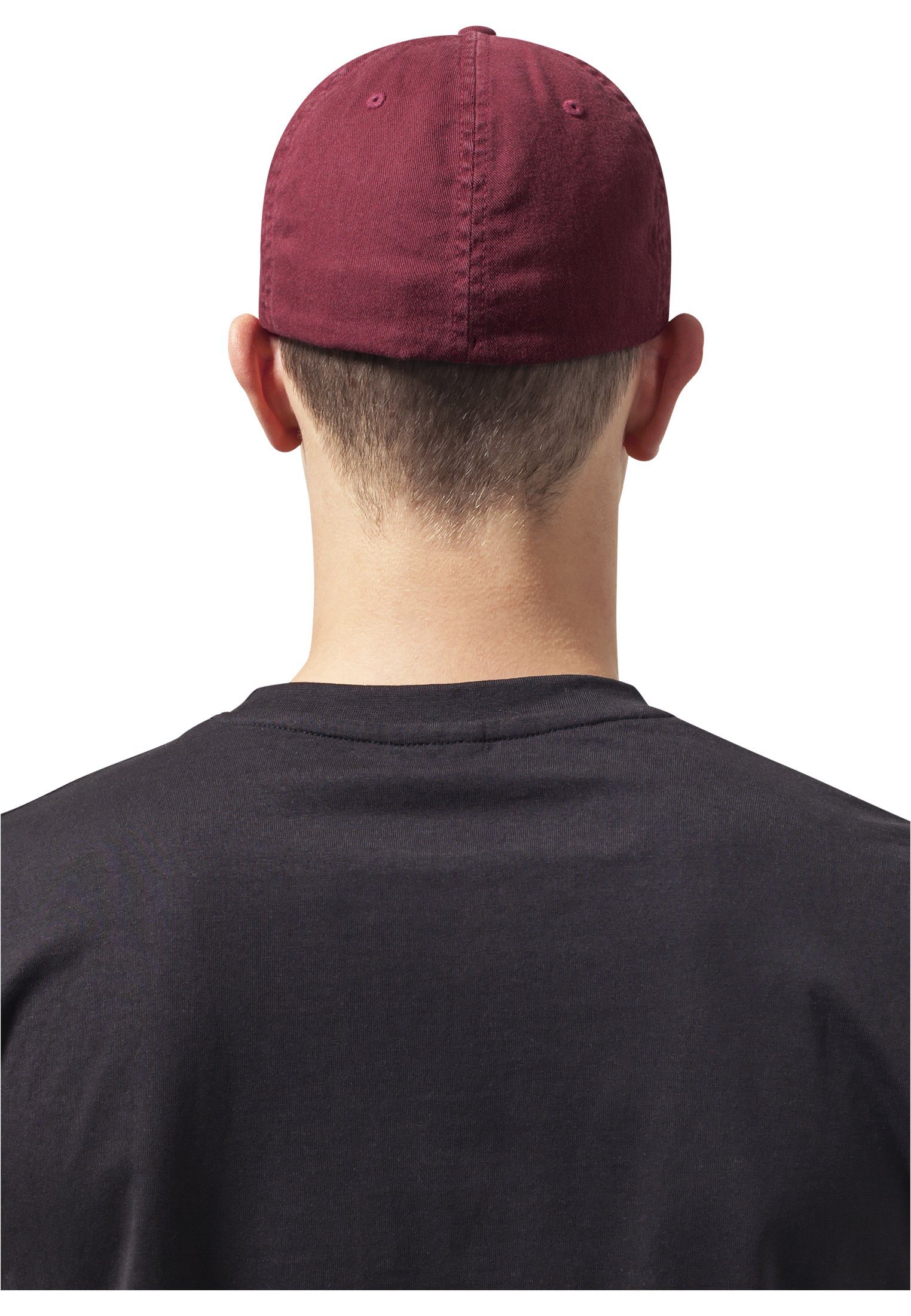 maroon Hat Garment Washed Dad Cap Flex Cotton Flexfit Accessoires Flexfit