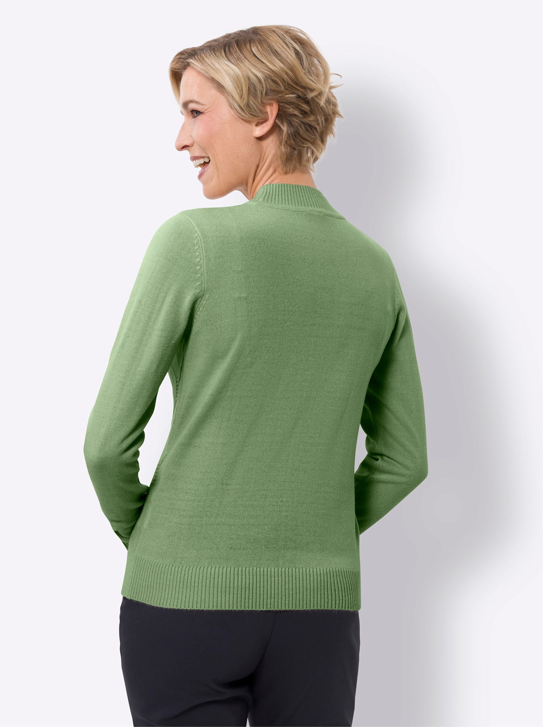 Sieh an! Strickpullover Stehkragenpullover günstig online kaufen
