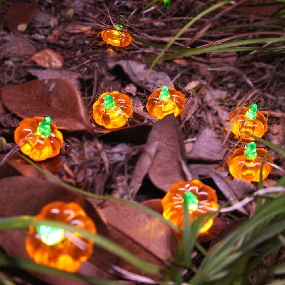 LED-Lichterkette Sunicol für Hochzeit Kupferdraht, Herbst Party Kürbis Deko, Eichel Warmweiß, Lichter Halloween Batterie, Weihnachten 2M/3M,