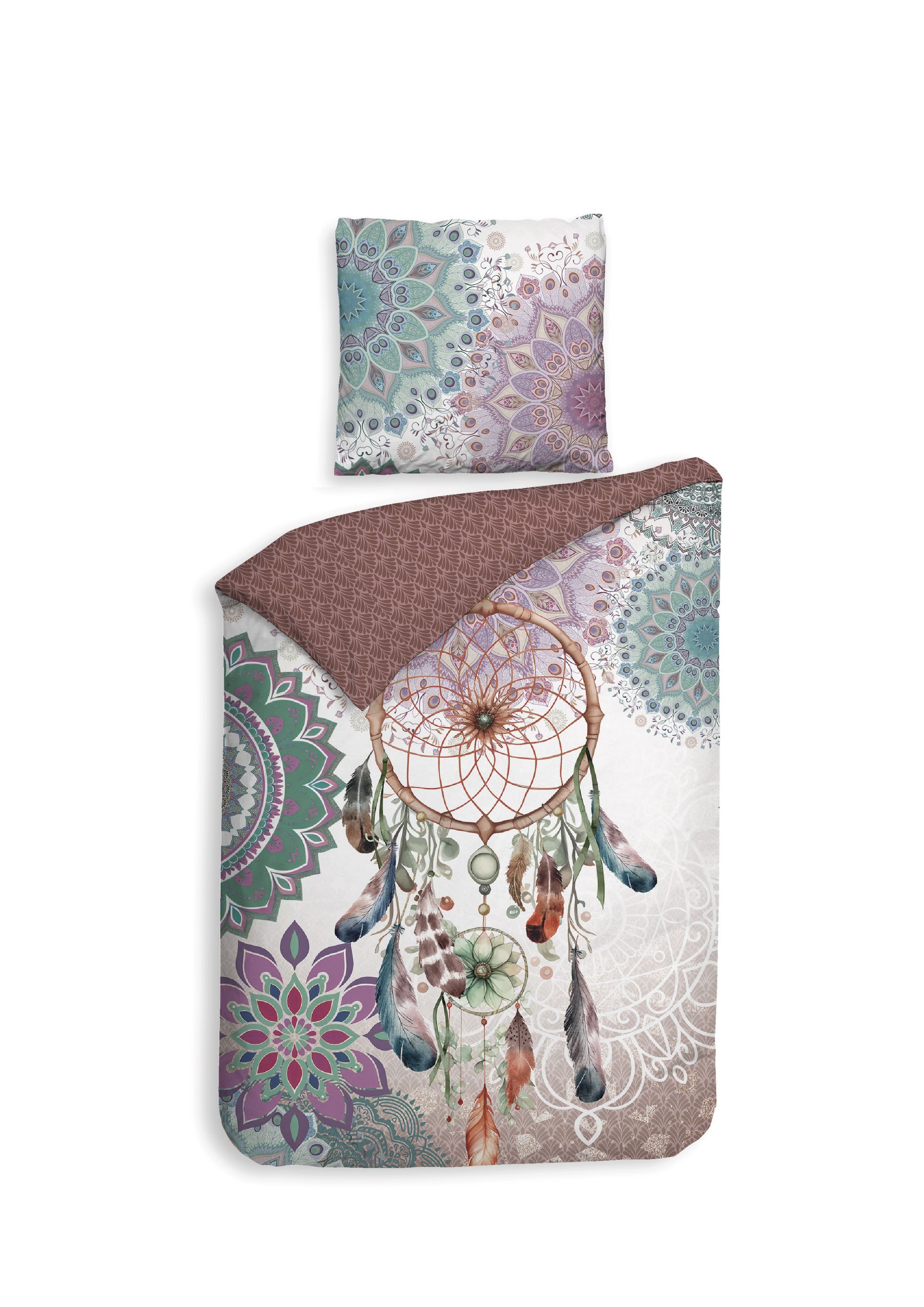 ZO HOME Bettwäsche ZO!Home, Renforcé, 2 teilig, Traumfänger mit Mandalas, t günstig online kaufen