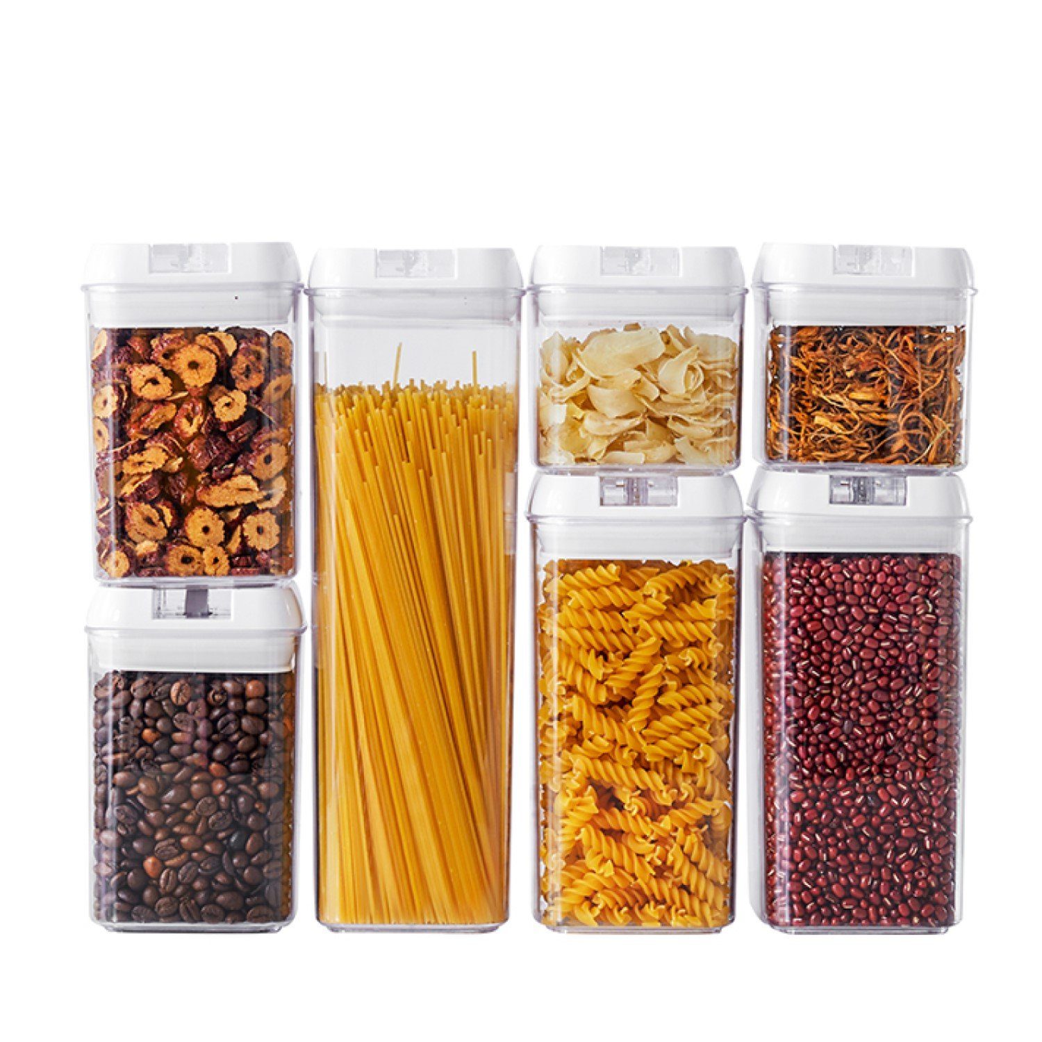 Creliv Vorratsdose mit Geschenkpackung, 7er-Set, Luftdicht & Stapelbar, BPA Frei, (7-tlg), Kühlschrank geeignet