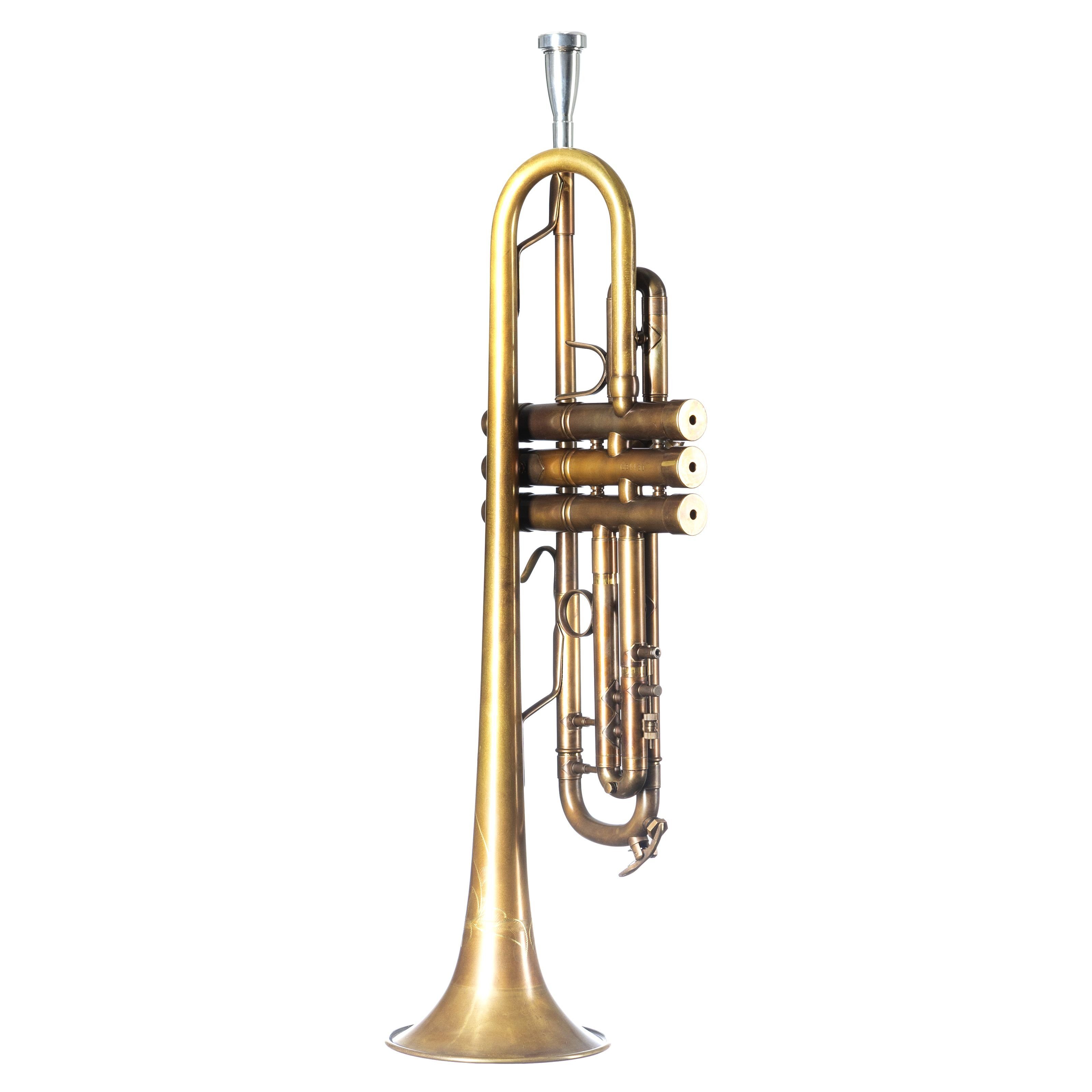 Monzani Trompete, MZTR-700V Bb-Trompete Unlackiert Messing Schallbecher Monel Ventile inklusive Mundstück und Koffer, Trompeten, Bb-Trompeten, MZTR-700V, Bb-Trompete, Messing Schallbecher