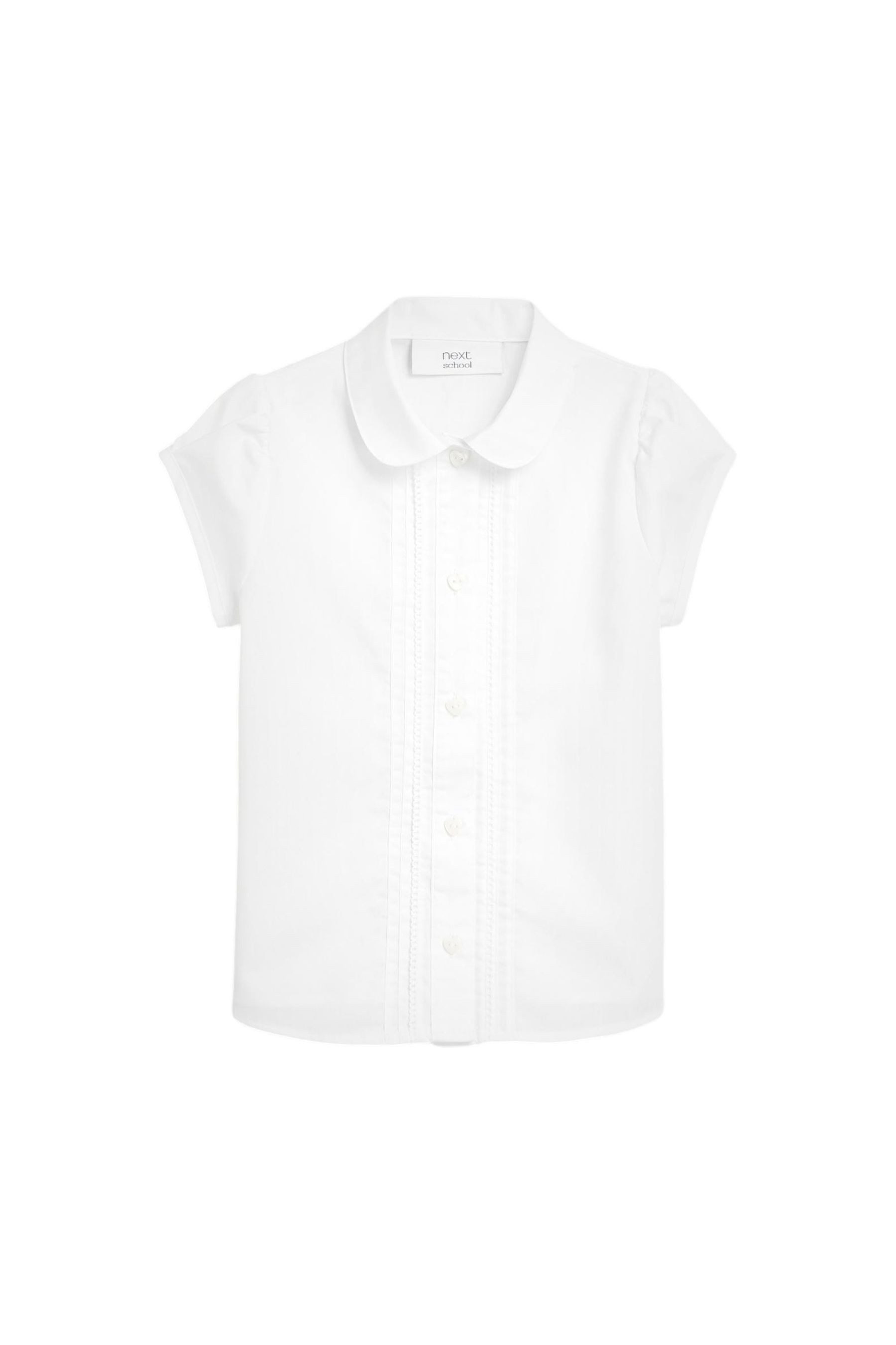 Next Langarmbluse Bluse mit Puffärmeln und Spitzendetails (1-tlg)