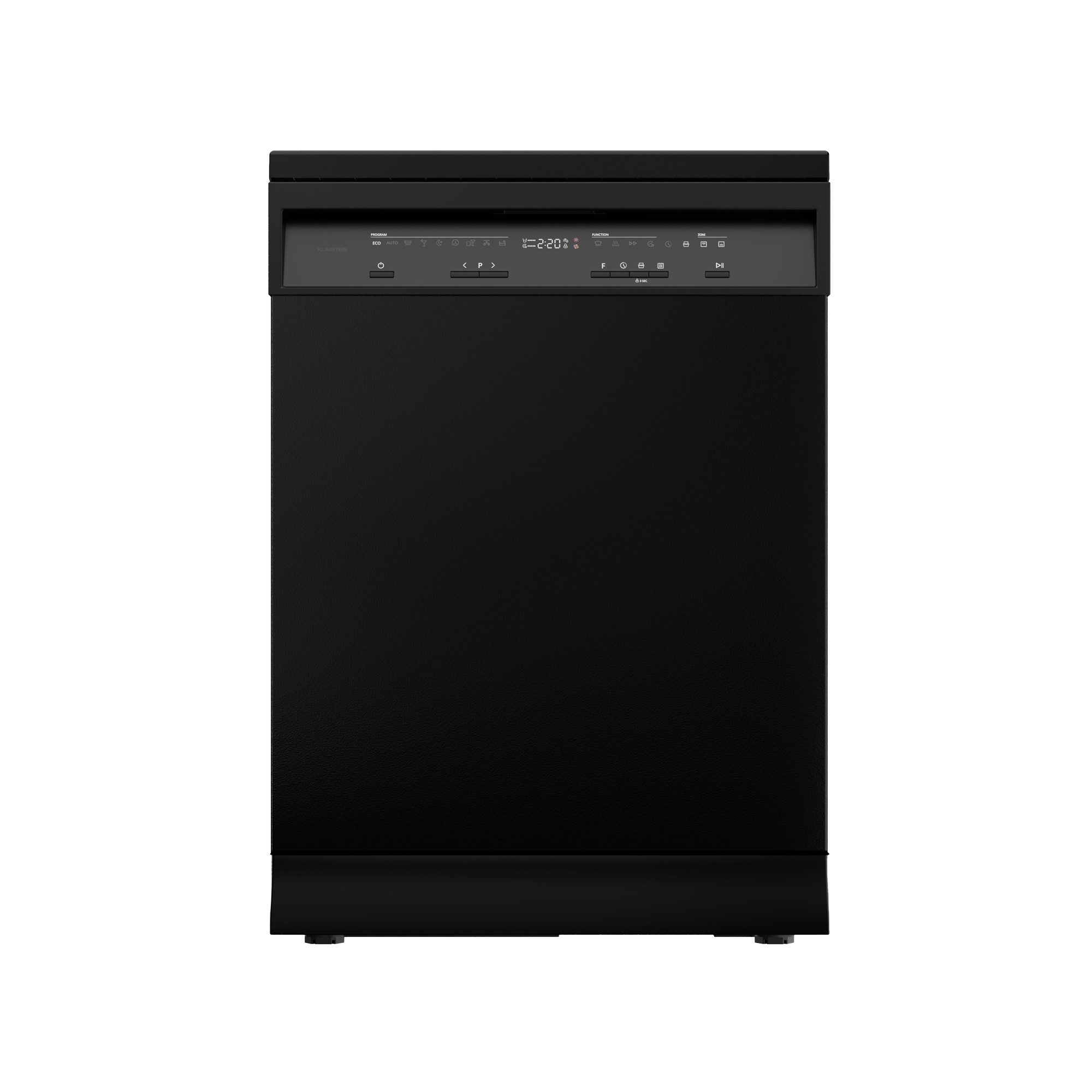 Klarstein Standgeschirrspüler DSM-KL-VL-DW-60cm-FSblk 10047463, 9 l, Spühlmaschine freistehend Selbstreinigung 9 Programme