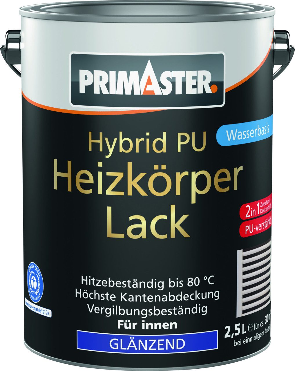 Primaster Lack Primaster Hybrid PU-Heizkörperlack weiß glänzend