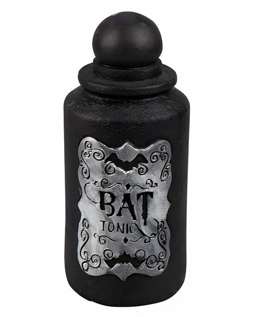Horror-Shop Dekofigur Fledermaus Deko Giftflasche mit BAT TONIC Aufschri