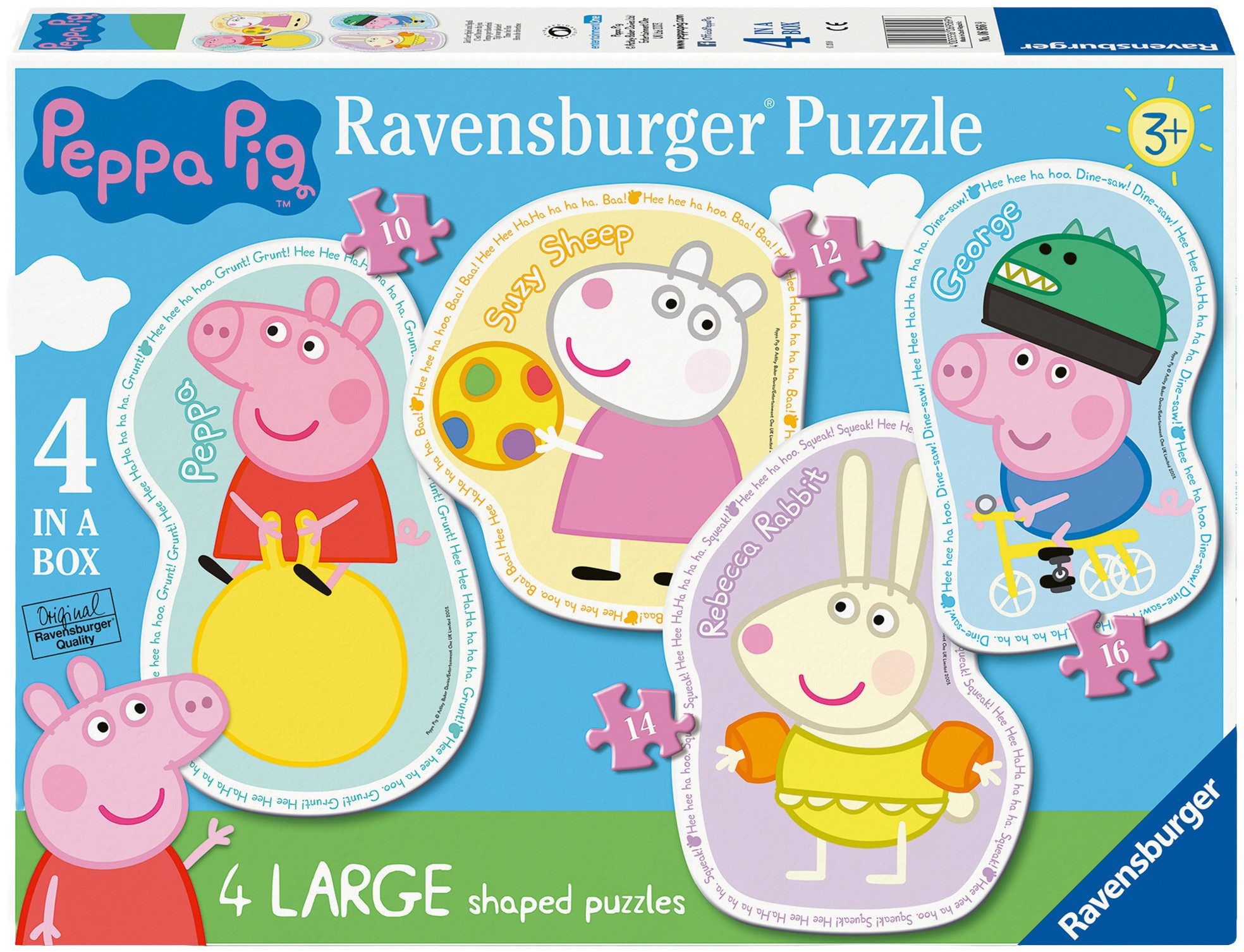 Ravensburger Konturenpuzzle Zeit für Spiel und Spaß, 52 Puzzleteile, Made in Europe