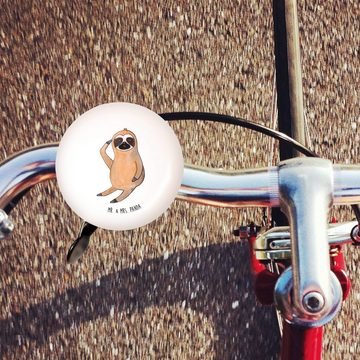 Mr. & Mrs. Panda Fahrradklingel Faultier Vogel - Weiß - Geschenk, der frühe Vogel, genervt, Motiv, Le, (1-tlg) Liebevoll gestaltet