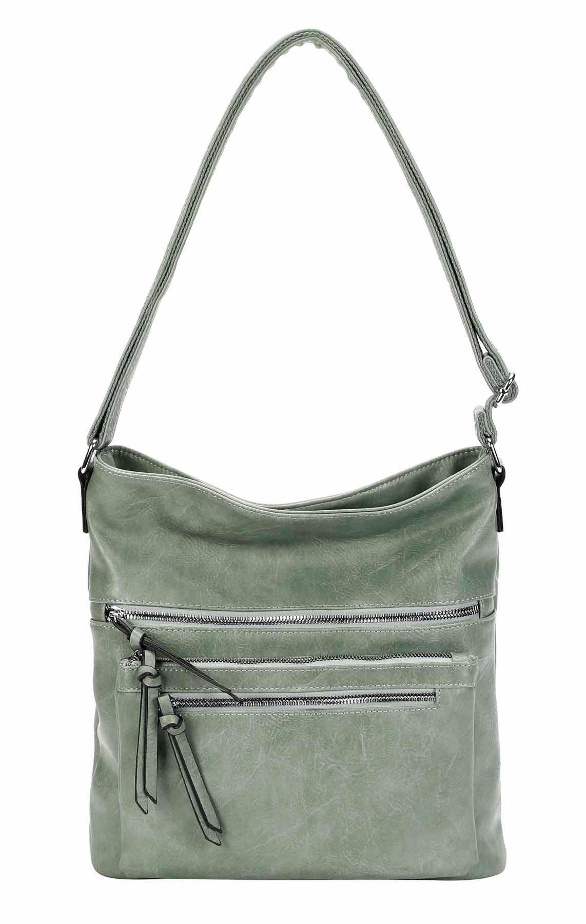 Schultertasche Damen Tasche Umhängetasche Shopper CrossOver Handtasche Henkeltasche