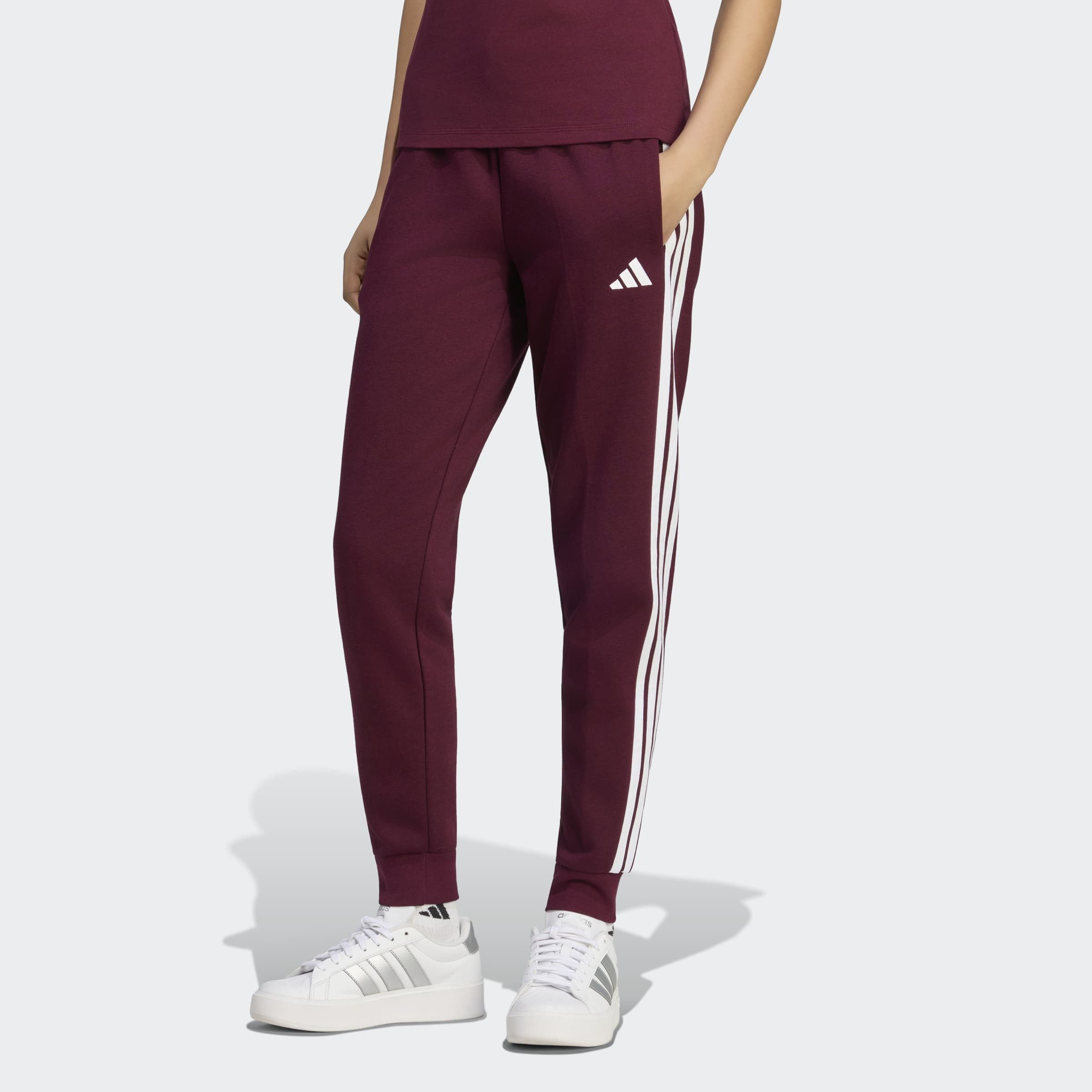 adidas Sportswear Sporthose ESSENTIALS 3-STREIFEN, SCHMAL schmal geschnitten, für vielseitige Aktivitäten, aus Baumwollmix
