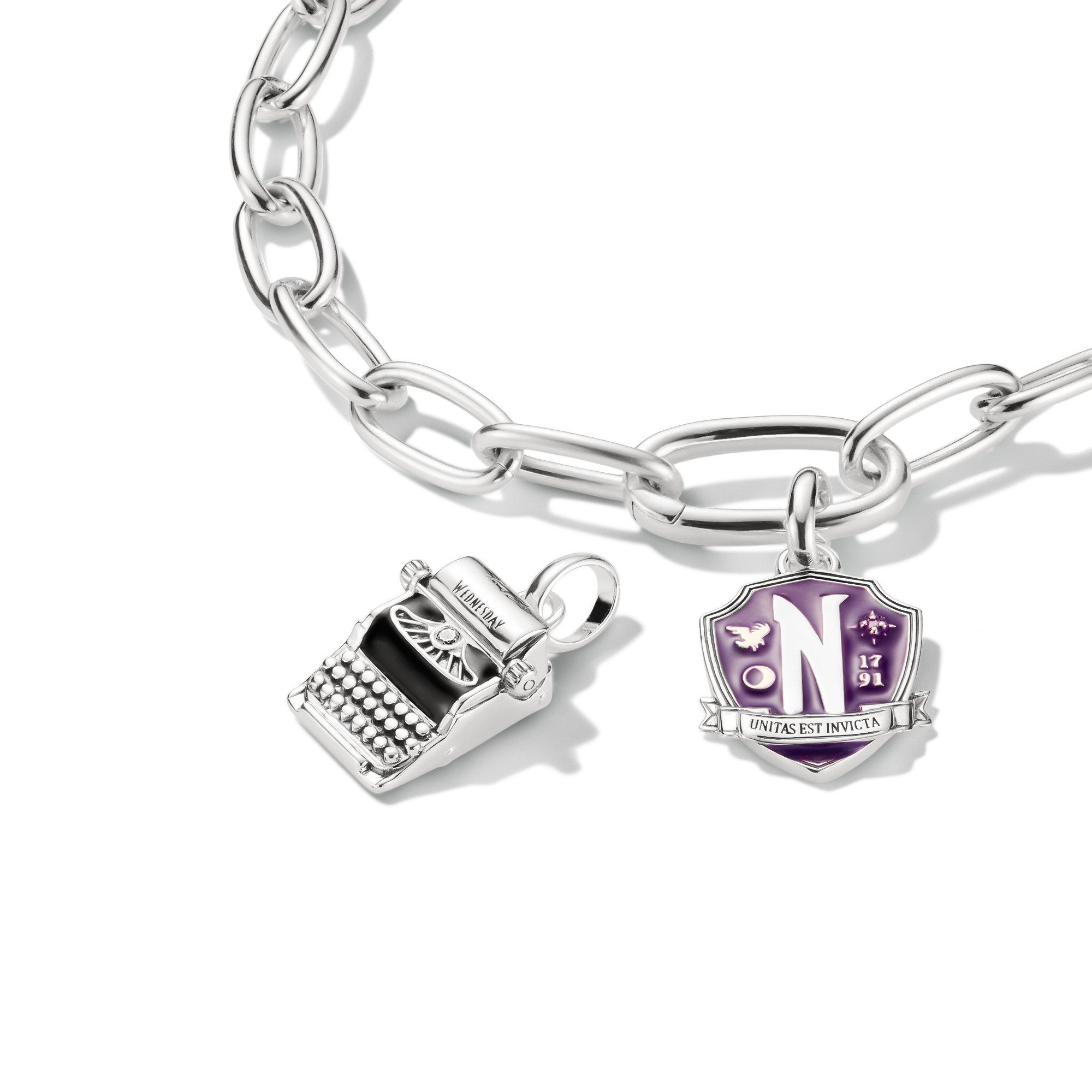 THOMAS SABO Charm-Einhänger THOMAS SABO Wednesday Schreibmaschine Charm - Connect, mit Zirkonia (synth)