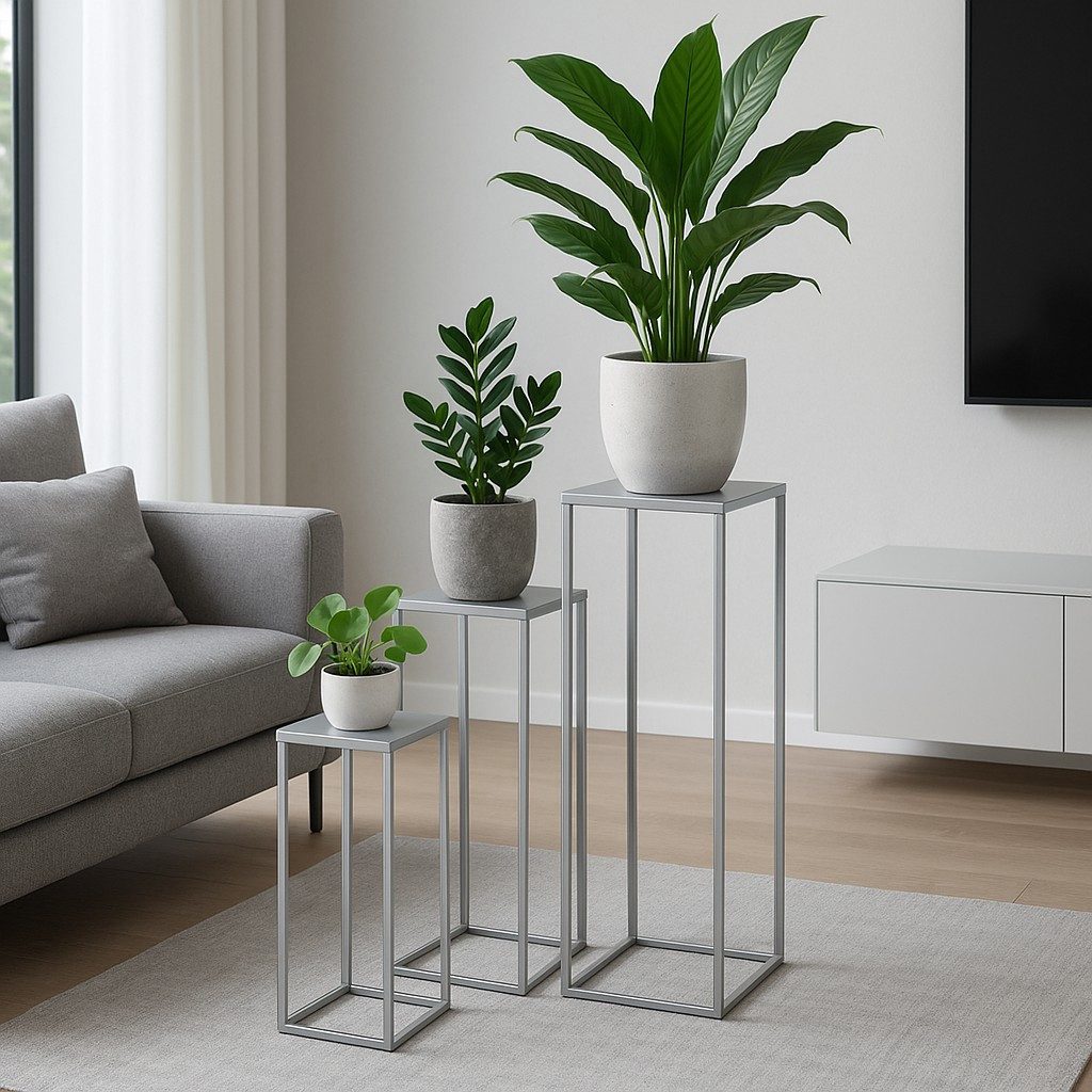 moebel-direkt-online Blumentisch Iris (In drei Farben lieferbar, In drei Höhen lieferbar), aus Metall