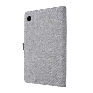 König Design Tablet-Hülle Huawei MatePad T8, Tablet-Hülle für Huawei MatePad T8 - Schutztasche Wallet Cover 360 Case Etuis - Grau
