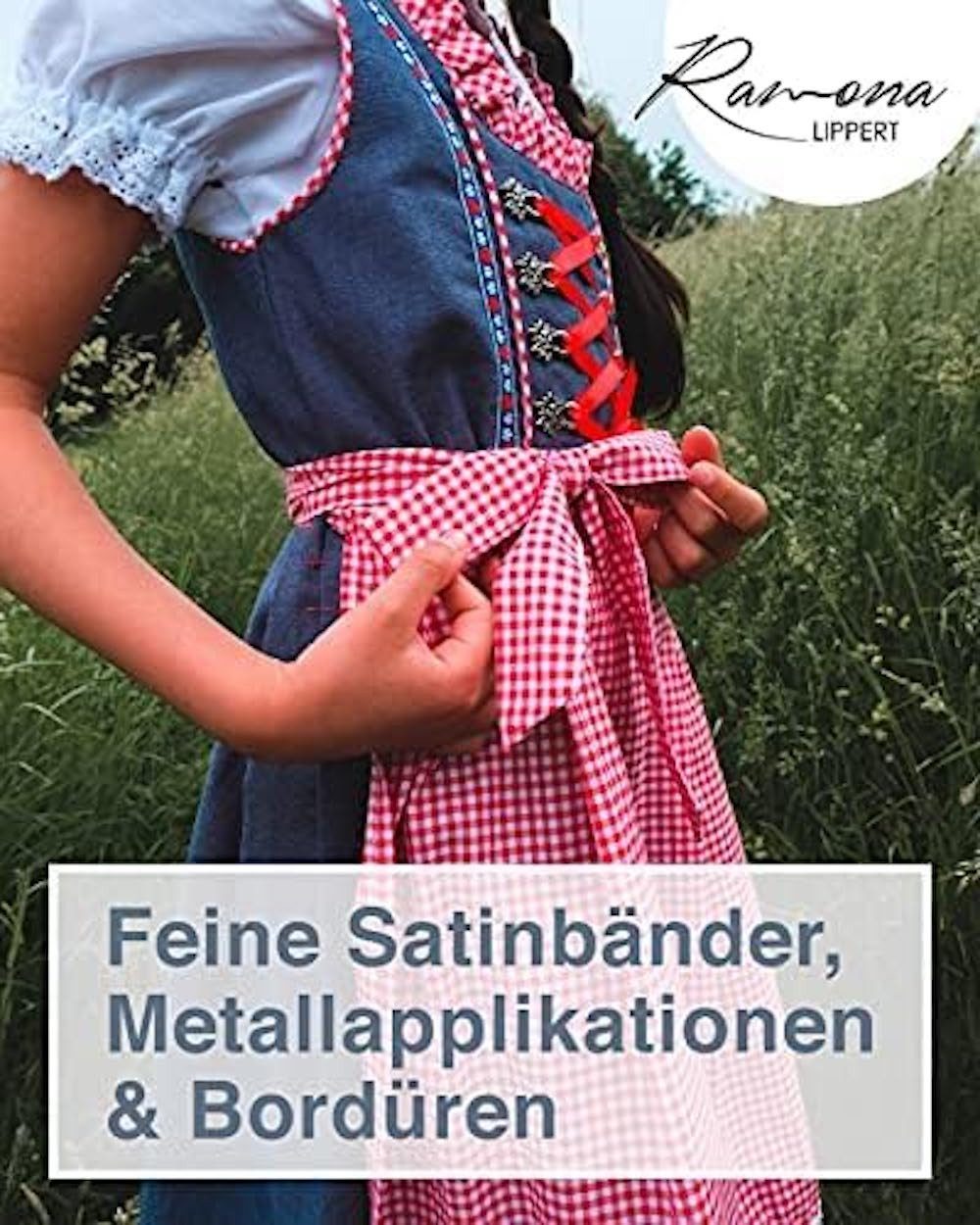 Ramona Lippert Dirndl Naomi Kinderdirndl Jeans Trachtenkleid für Mädchen