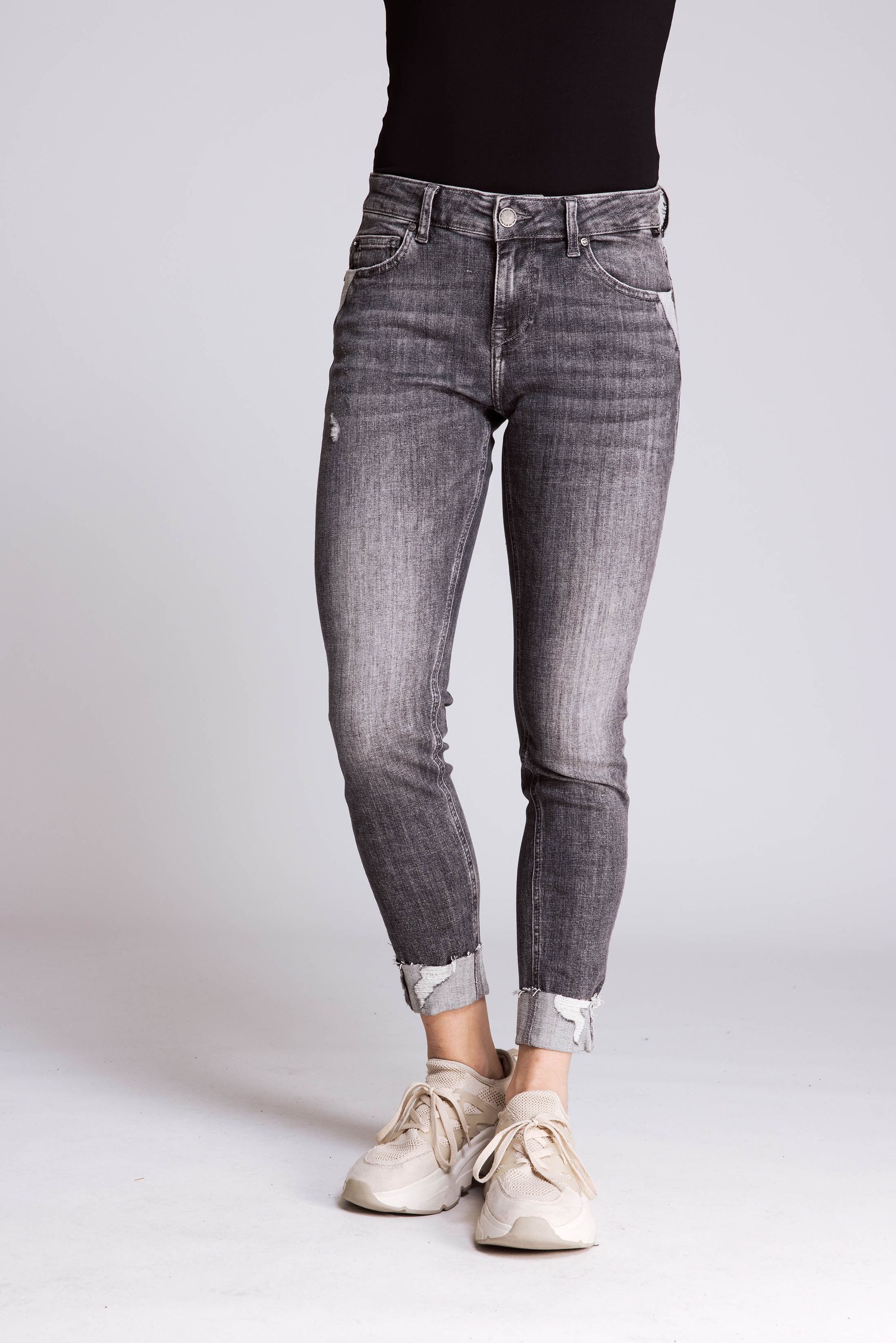 Zhrill 7/8-Jeans Skinny Jeans ZHNOVA Grau günstig online kaufen