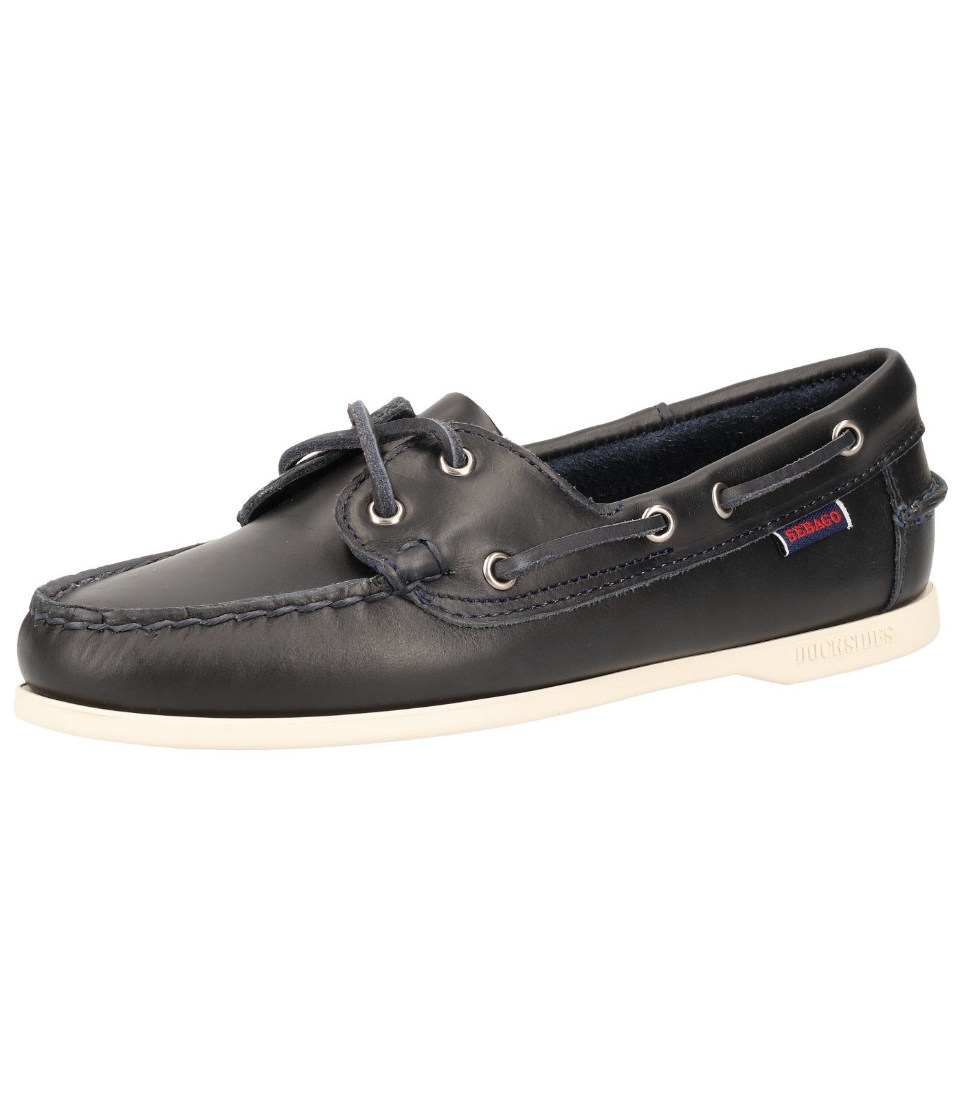 Sebago Halbschuhe Glattleder Bootsschuh Navy | Mokassins