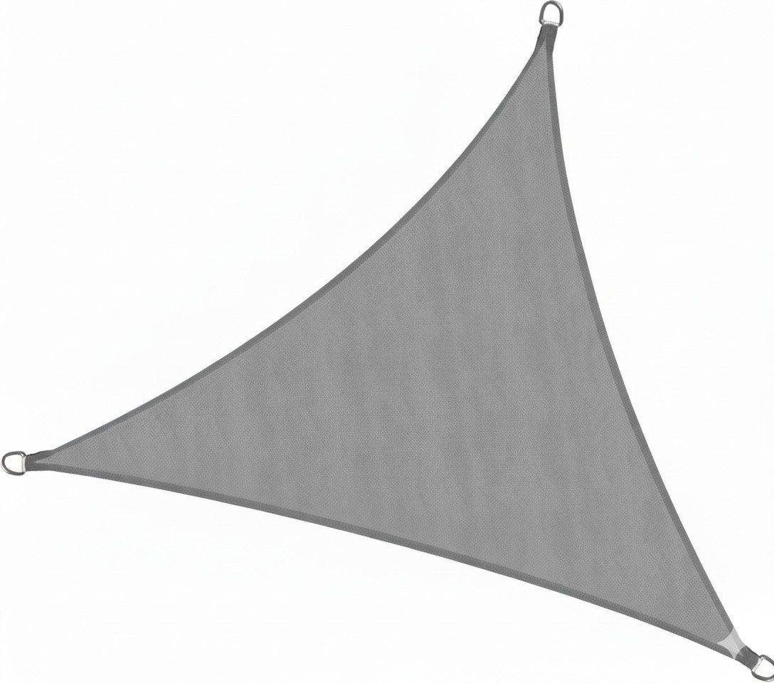 Sol Royal Sonnensegel Sonnensegel dreieckig Wasserdicht 3,6x3,6x3,6m SolVision PS9, Grau, Terrasse Sonnensegel Balkon Segeltuch UV Sonnenschutz Garten