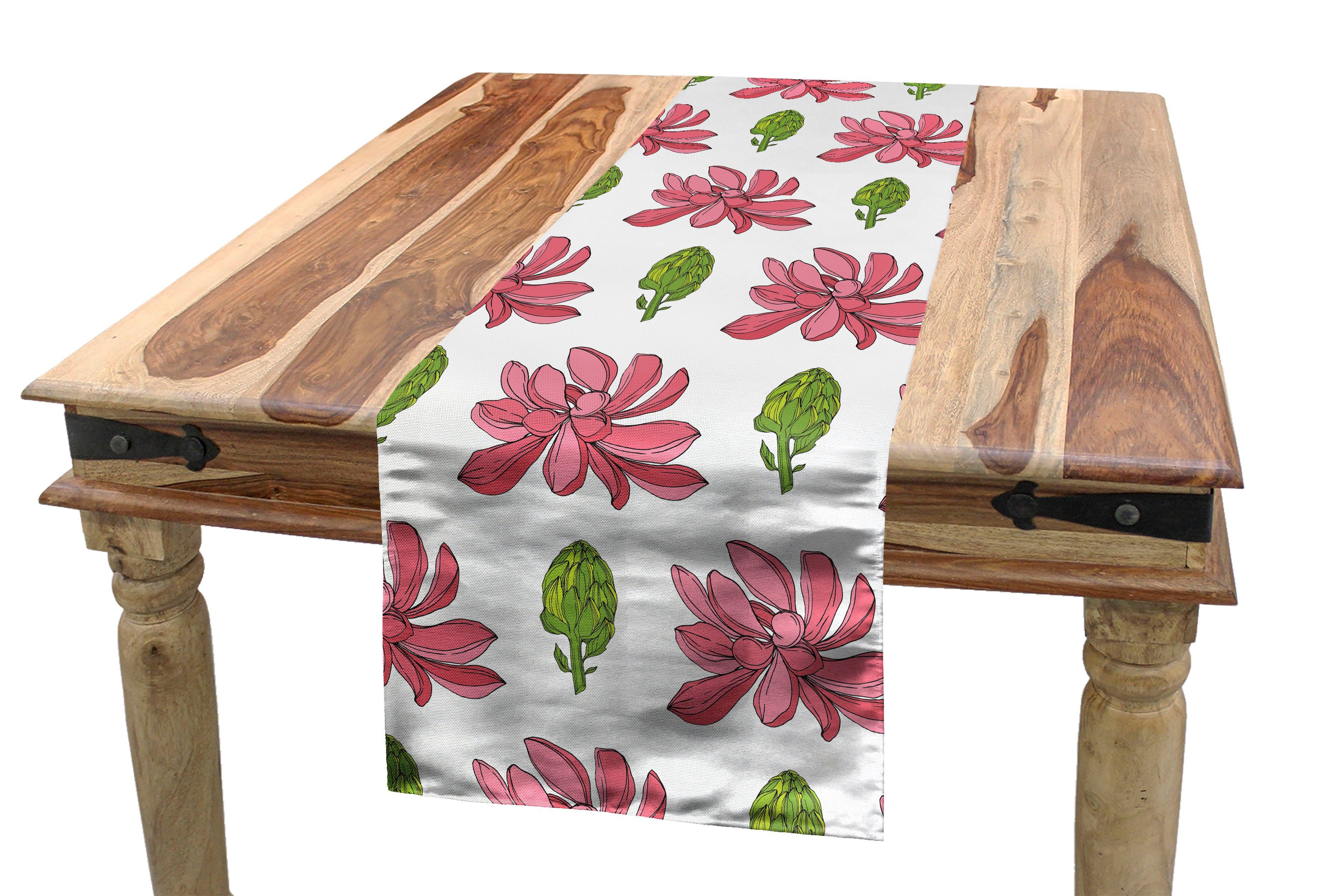 Abakuhaus Tischläufer Esszimmer Küche Rechteckiger Dekorativer Botanisch Jungle Hawaiian Bouquets Tischläufer