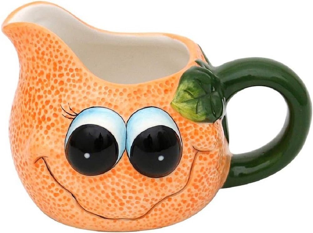 SIGRO Vorratsdose lustige Früchte Zitrone, Orange oder Apfel zur Auswahl, Keramik Orange ca. 14x11x8,5 cm, (1-tlg), Zuckerdose - Dekorationsartikel - Geschenkartikel