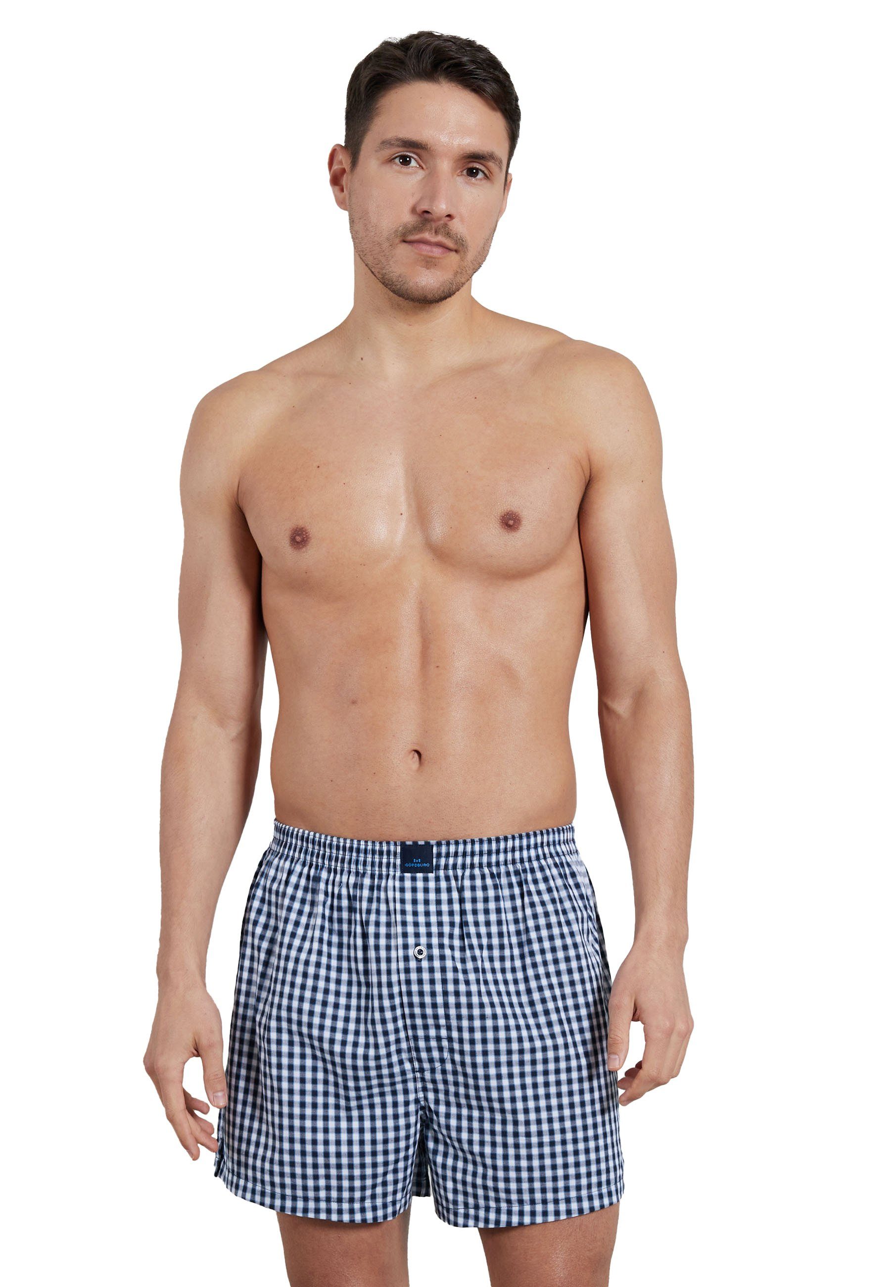 GÖTZBURG Boxershorts GÖTZBURG Herren Boxershort blau günstig online kaufen