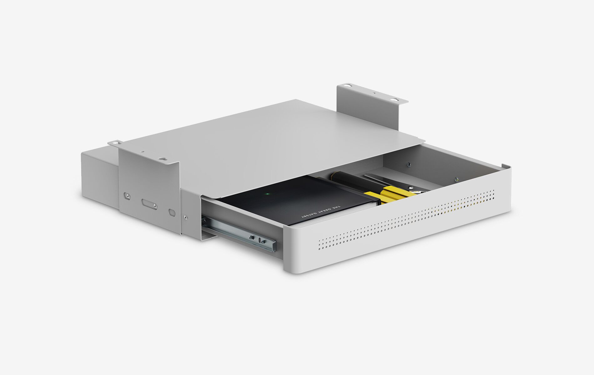 Ergolutions Schublade Untertisch Schublade mit USB Lader