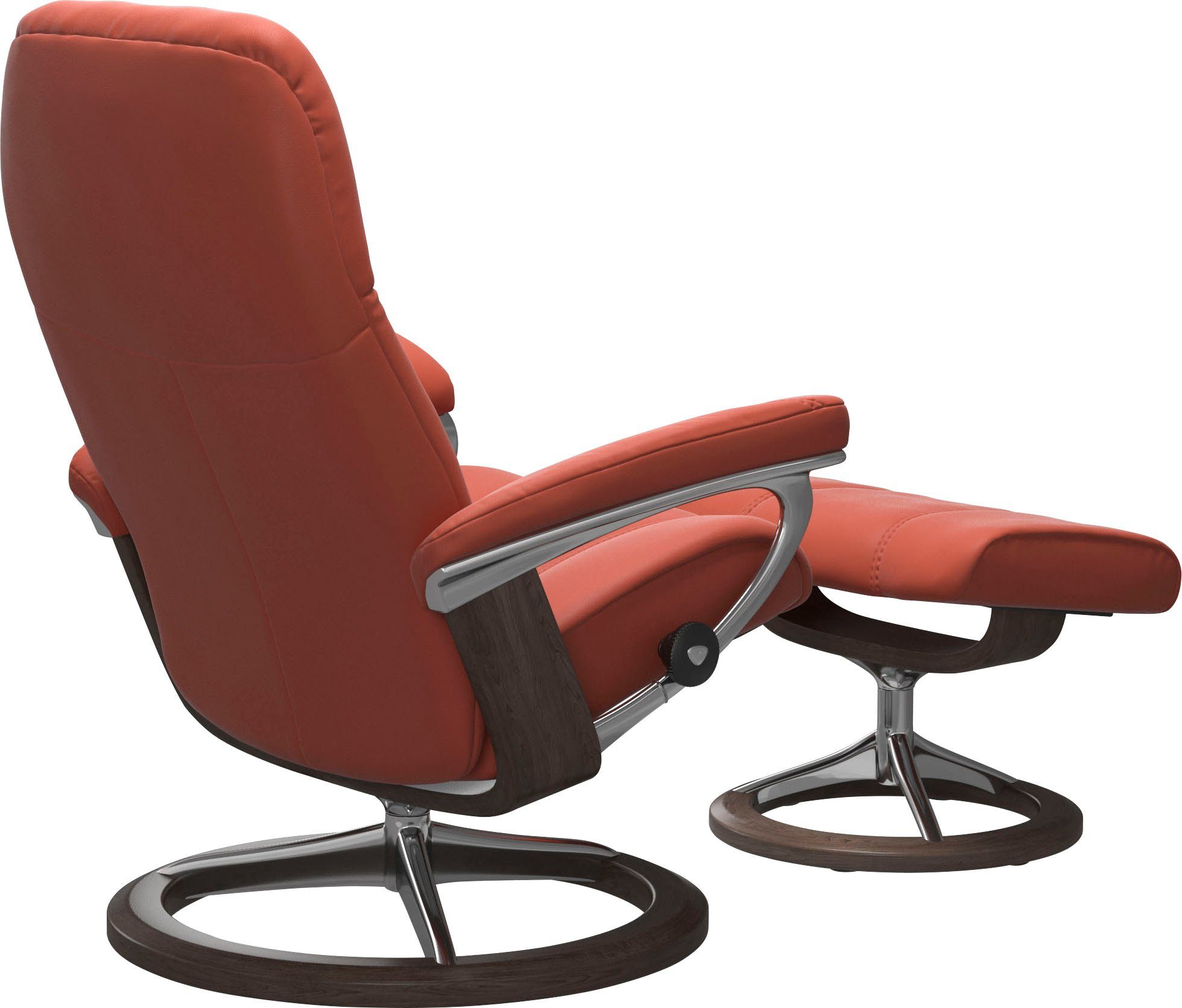 Stressless® Relaxsessel Consul (Set, Relaxsessel mit Hocker), mit Hocker, mit Signature Base, Größe S, Gestell Wenge