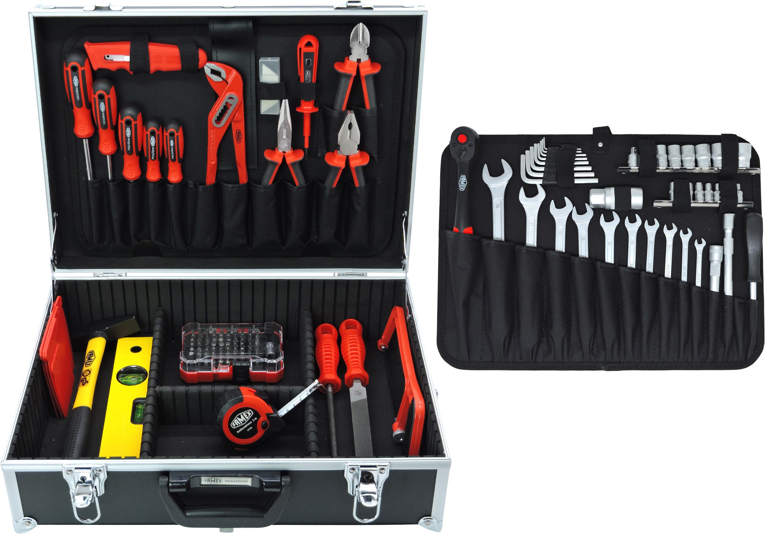 FAMEX Werkzeugset 755-57 Werkzeugkoffer bestückt, (Werkzeugkasten, günstig online kaufen
