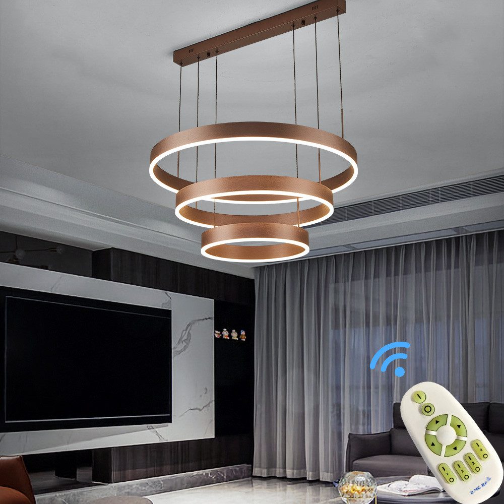 Eurotondisplay LED Pendelleuchte LED Pendelleuchte 6053 Fernbedienung warmw günstig online kaufen