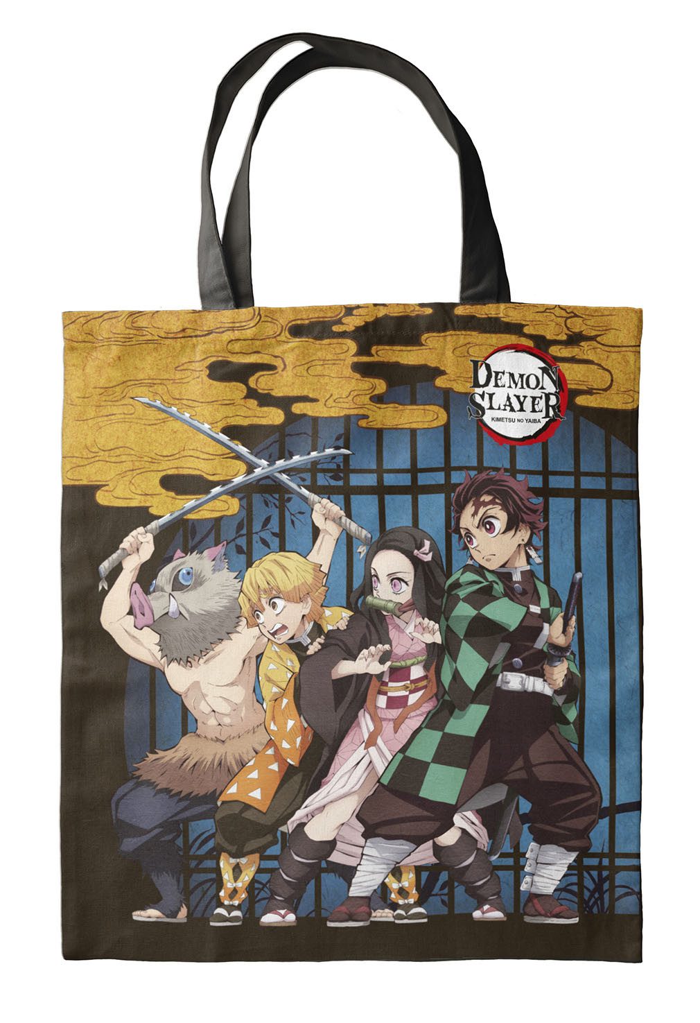 Demon Slayer Shopper Tanjiro's Group Tote Bag, Einkaufstasche Tragetasche