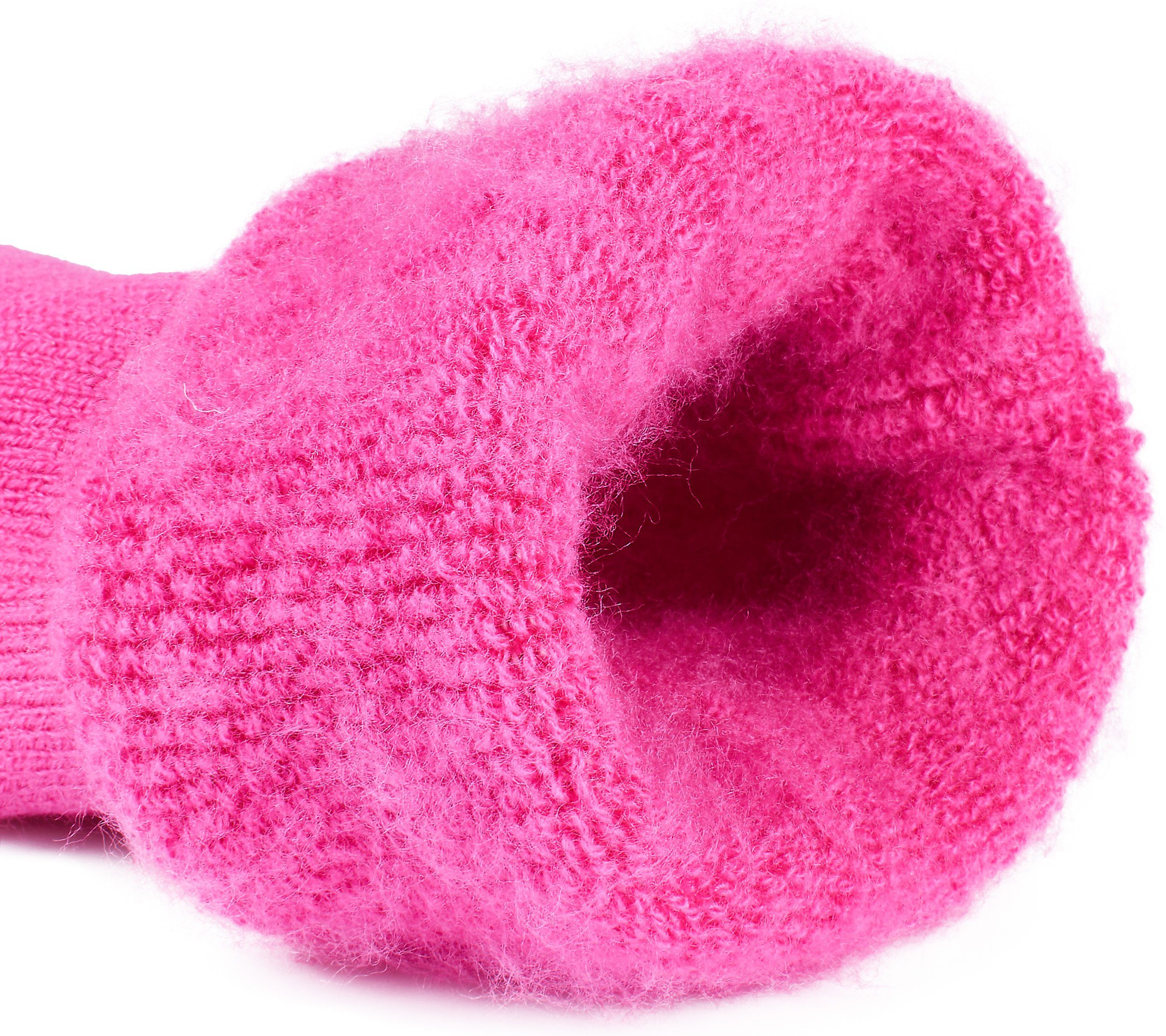 BRUBAKER Thermosocken extra warme 2-Paar, Feet) Kuschelsocken und Heat Herren für Pink Damen (Set, Wintersocken my
