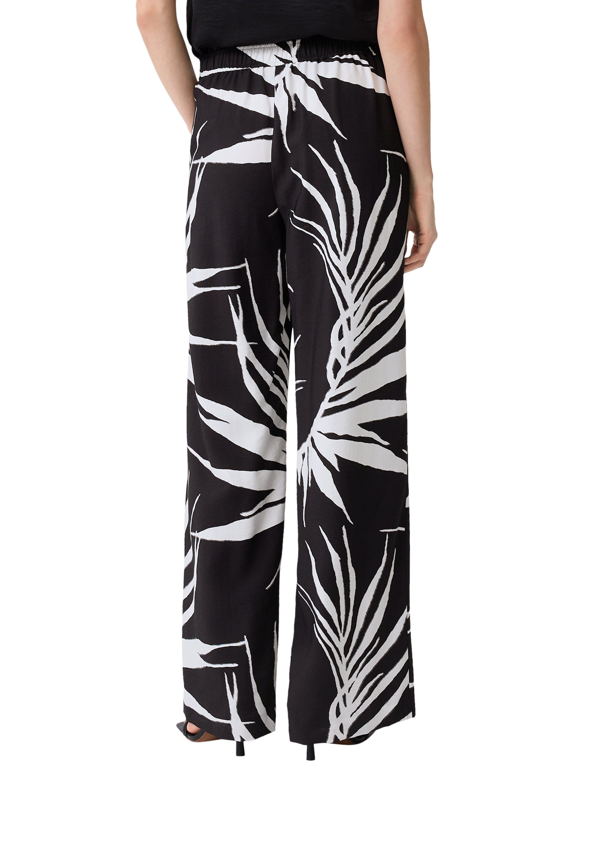 comma Stoffhose Relaxed: Hose mit All-over-Print