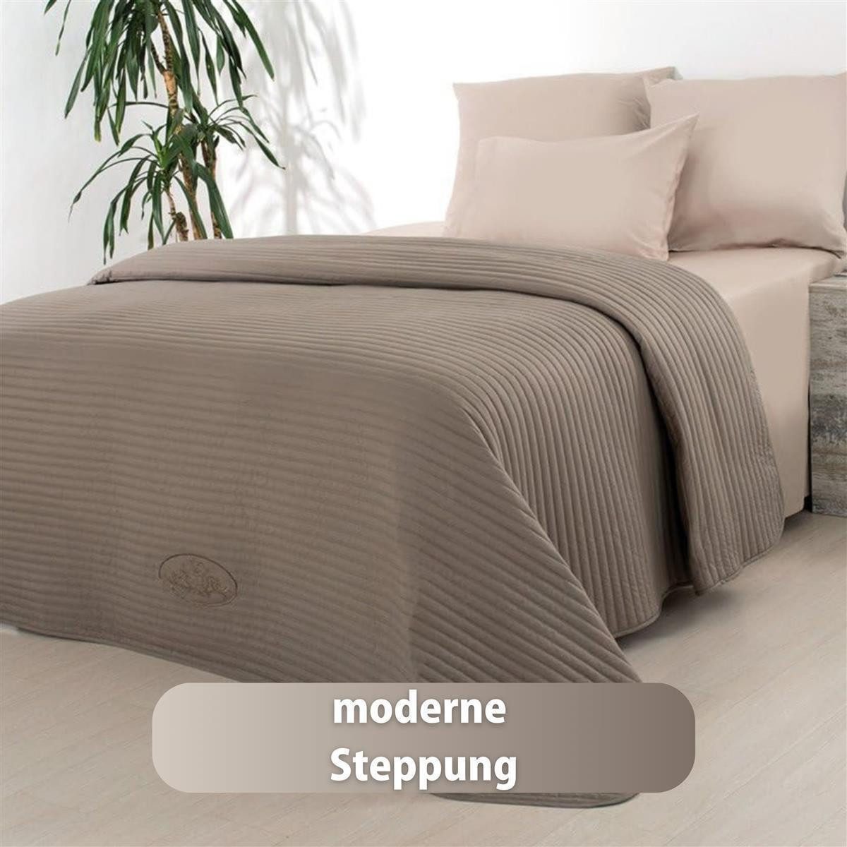 SEI Design Bettüberwurf Wende-Tagesdecke Royal 240x220 cm Taupe-Beige, Wend günstig online kaufen