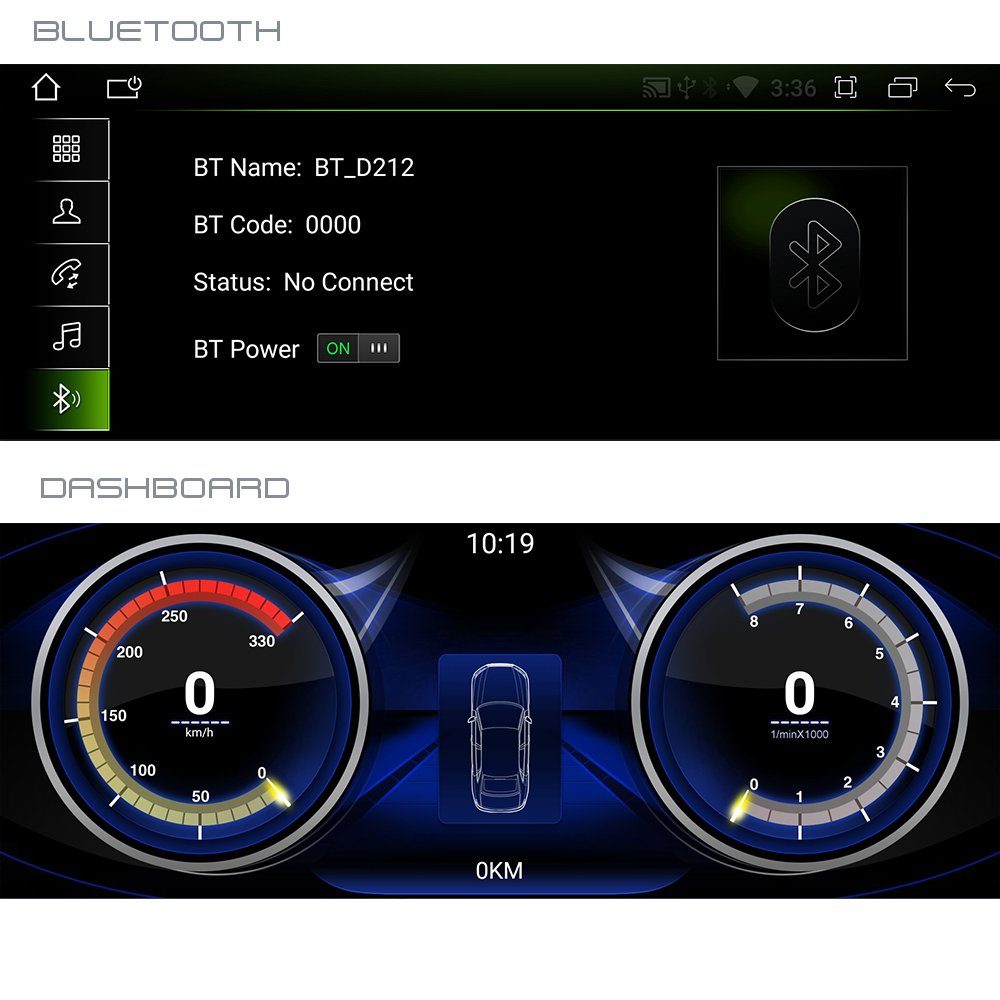 TAFFIO Für Audi Q7 MMI Android Bluetooth 3G 10.25"Touchscreen GPS Einbau-Navigationsgerät USB CarPlay
