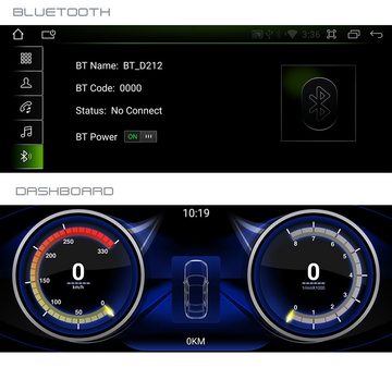 TAFFIO Für Audi A4 A5 Concert Symphony RHD 12" Touch Android GPS CarPlay Einbau-Navigationsgerät