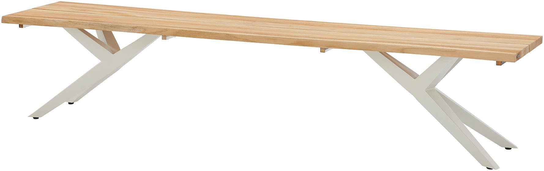 Musterring Sitzbank Freilicht Bänke (1-St), Massives Teak mit Baumkante, in drei Größen: 220, 240 und 280 cm