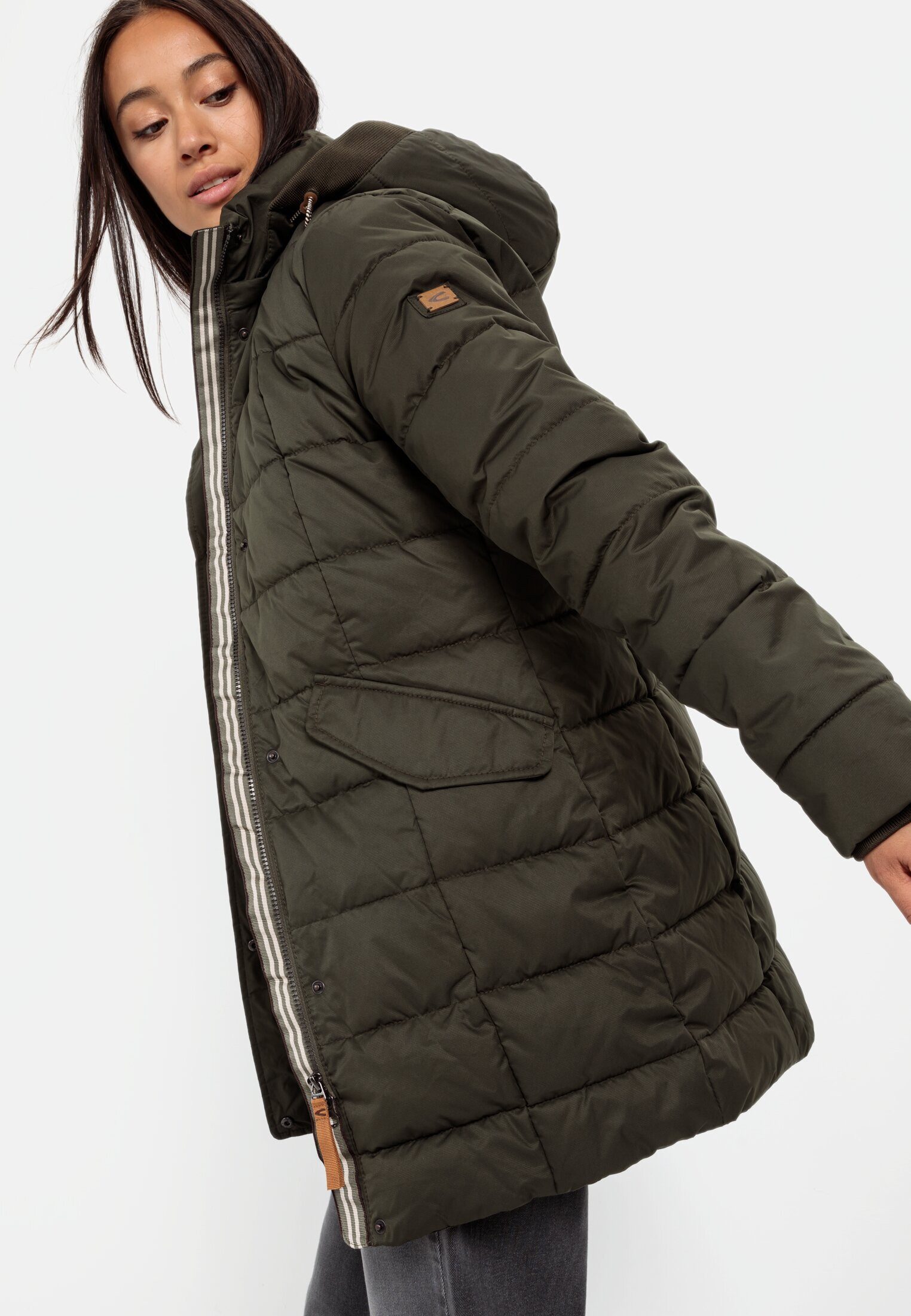 camel active Winterjacke mit abnehmbarer Kapuze
