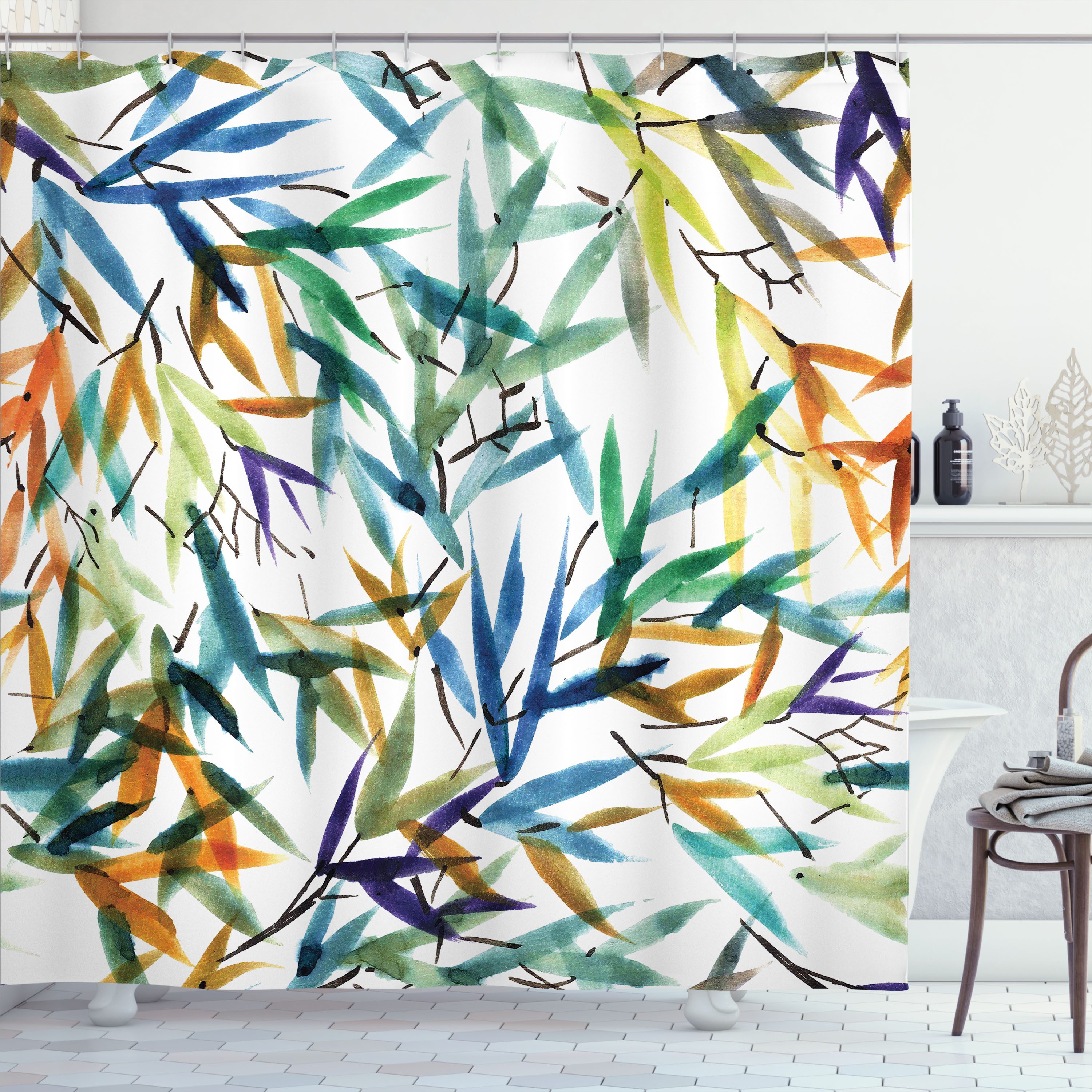 Abakuhaus Duschvorhang Moderner Digitaldruck mit 12 Haken auf Stoff Wasser günstig online kaufen