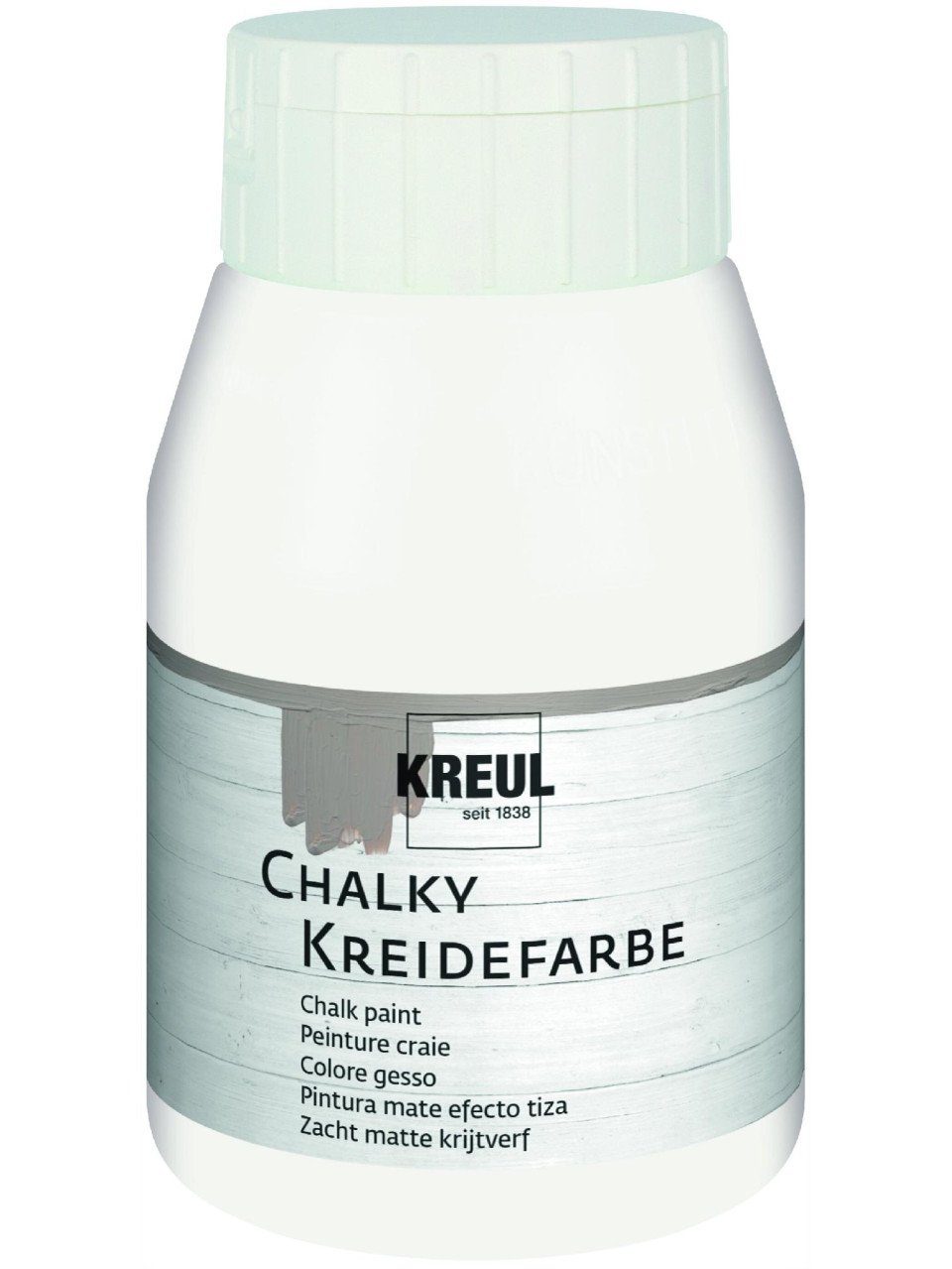 Kreul Bastelfarbe Kreul Chalky Kreidefarbe white cotton 500 ml