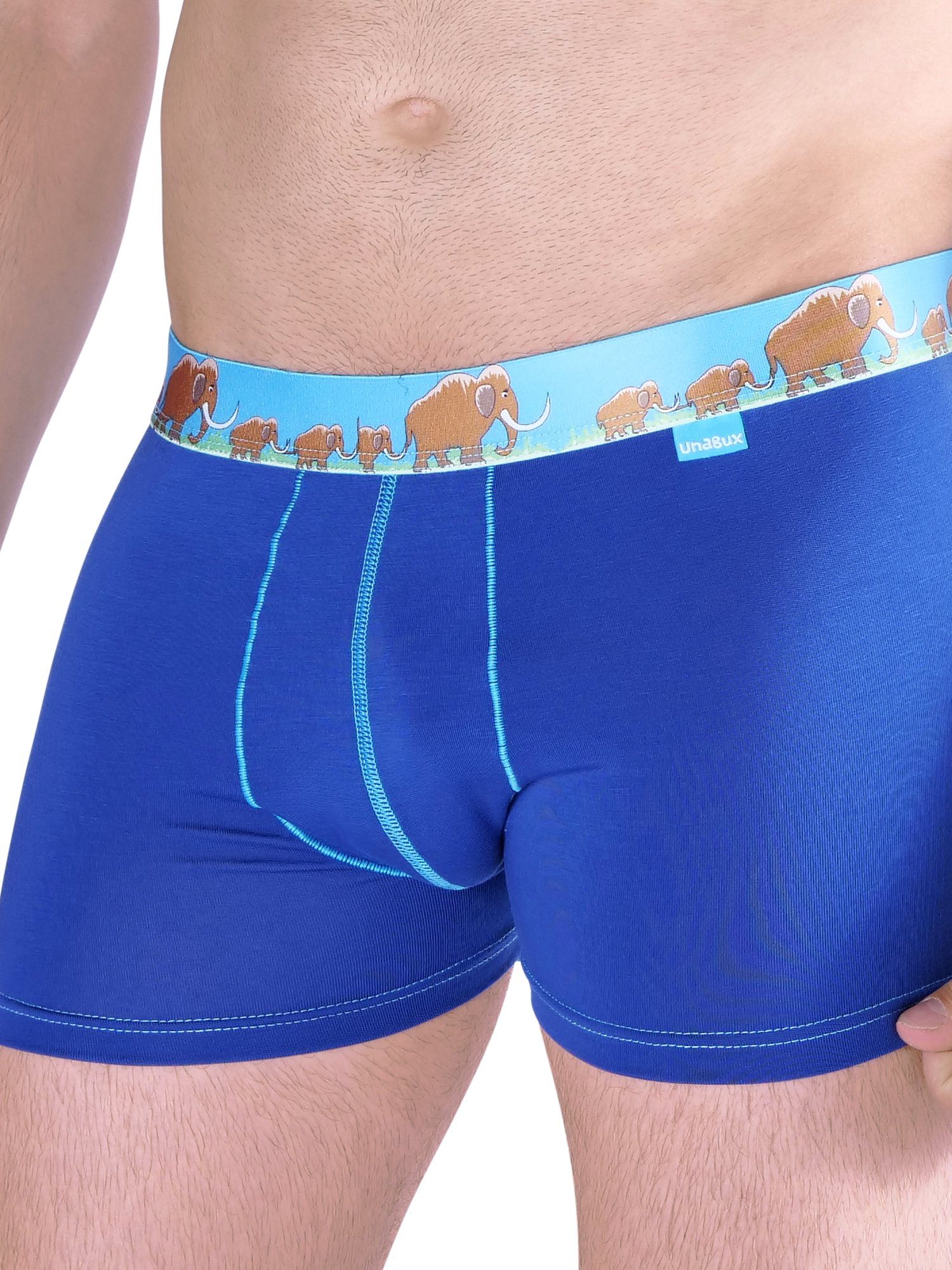 UnaBux Boxer Briefs JAMES Boxershorts FLAMINGO Doppelpack (2-St) FIVE / HIKE MAMOUTH FINGERS