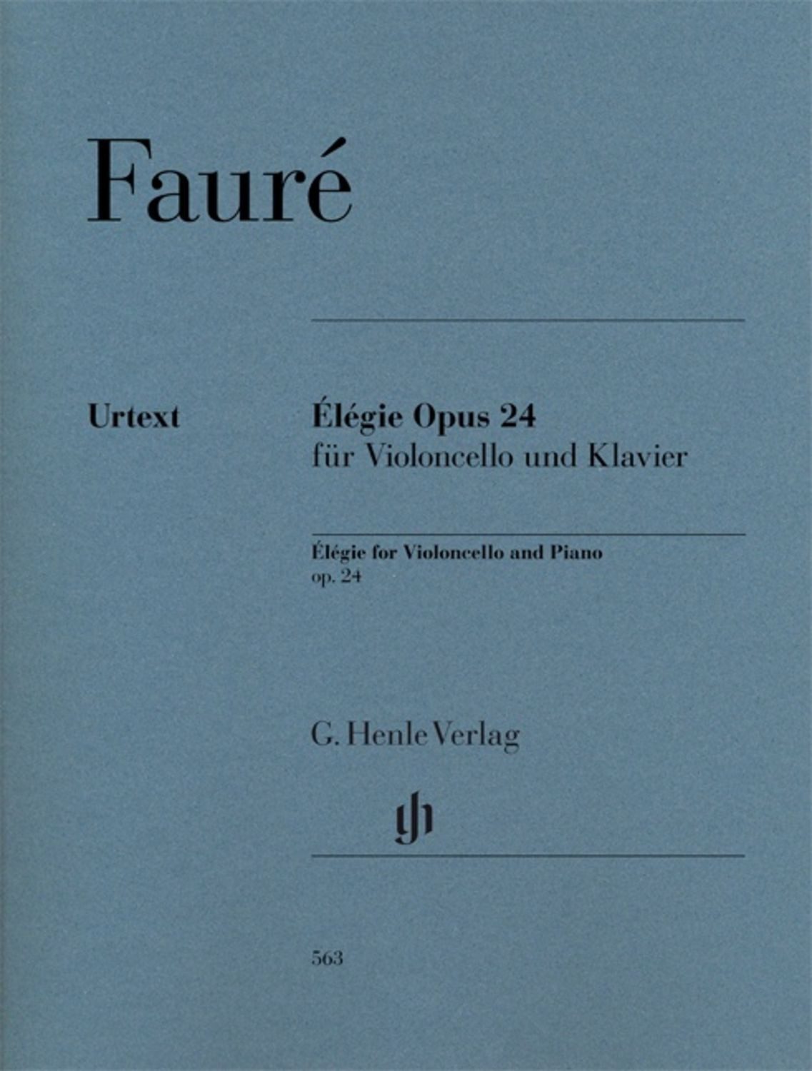 Gabriel Fauré - Élégie op. 24 für Violoncello und Klavier / Gabriel Fauré
