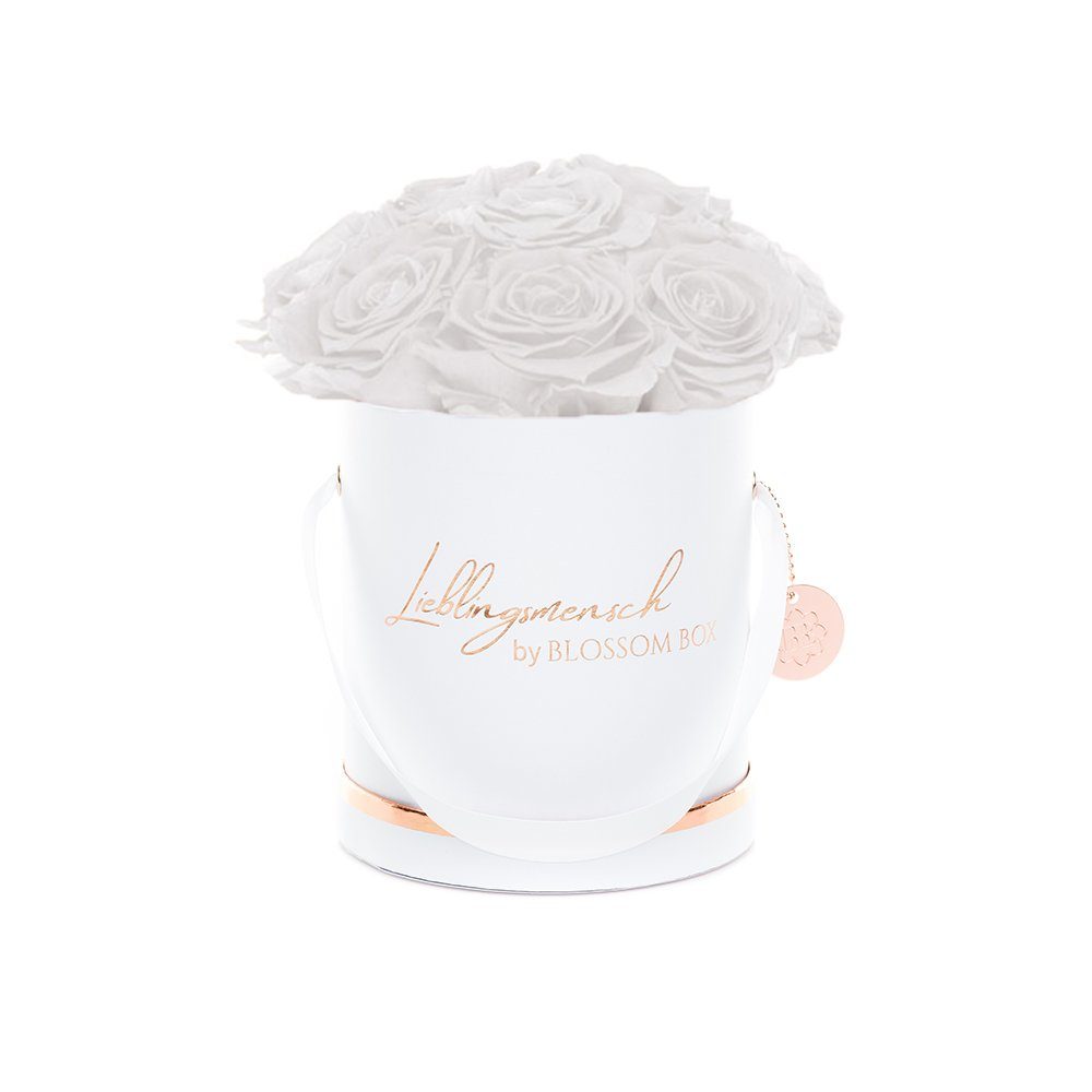 Trockenblume Medium - Lieblingsmensch Flowerbox - Weiß Bouquet, MARYLEA
