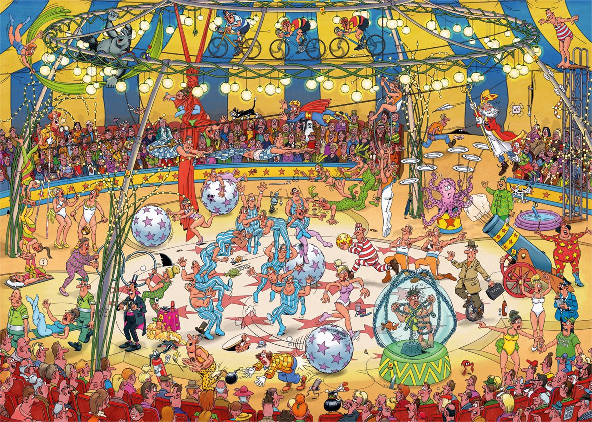 Jan van Haasteren Puzzle Jan van Haasteren Zirkus-Akrobatik 1000 Teile Puzz günstig online kaufen
