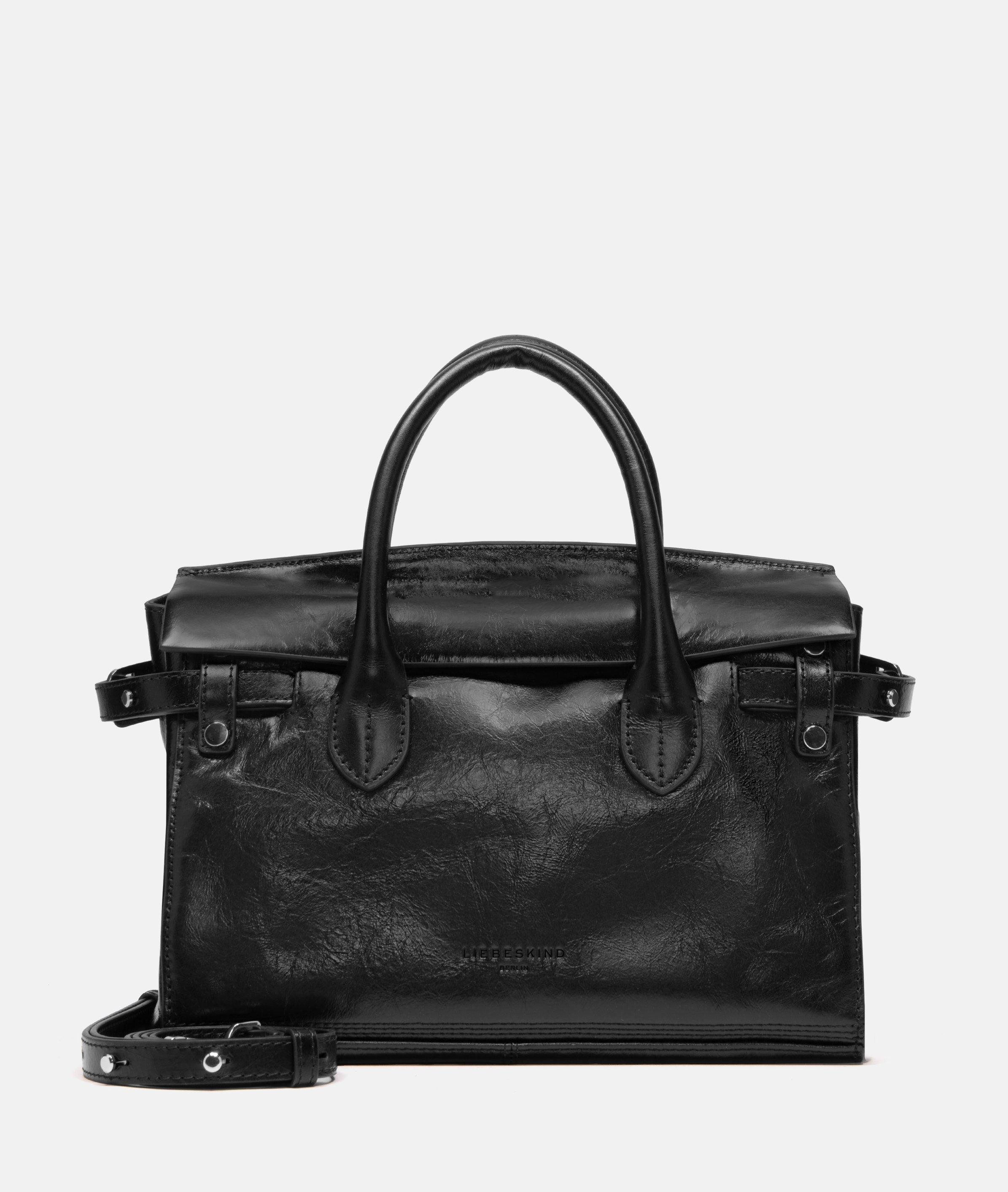 Liebeskind Berlin Schultertasche Satchel, Geräumige Handtasche aus glänzend günstig online kaufen
