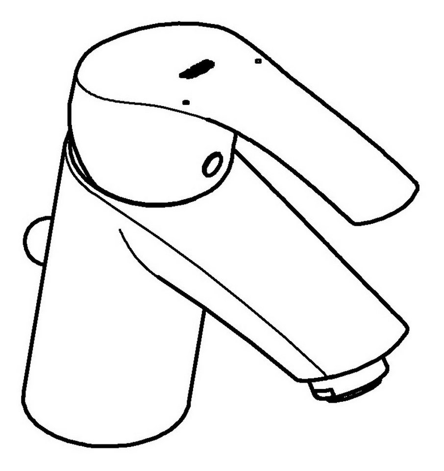 Thumbnail - Grohe Waschtischarmatur Eurosmart Einhand geneigte Version m. Hybrid-Zugstangen-Ablaufgarnitur S-Size